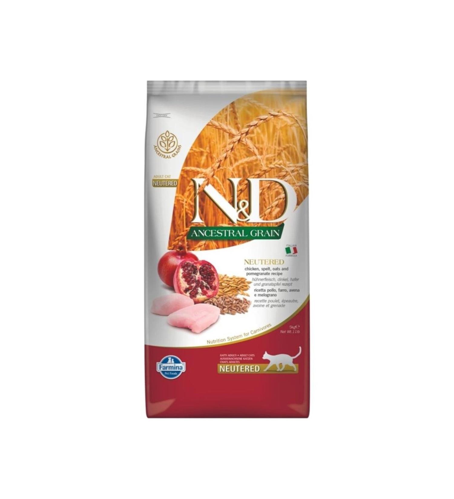 & D Low Grain Chicken Pomegranate Cat Food 5 Kg