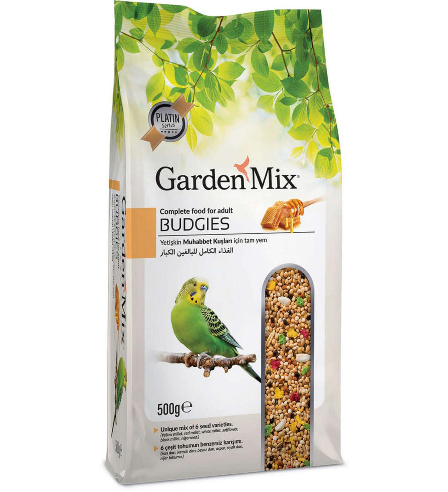 Gardenmix Platinum Honey Budgie Bird Food 500g 336108