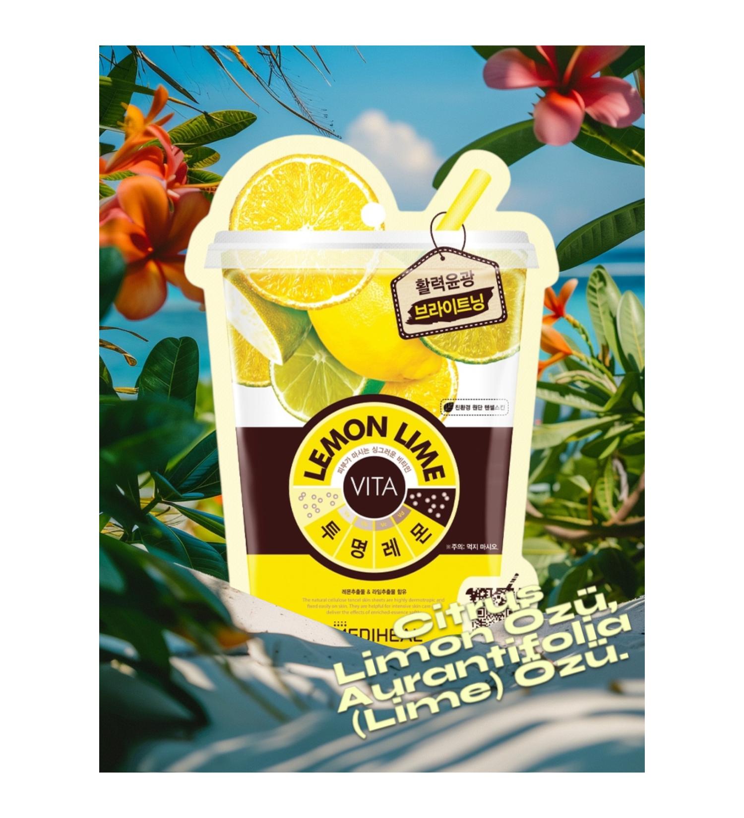 Mediheal Lemon Essence Face Care Mask - Lemonlime Vita Mask 25 ml