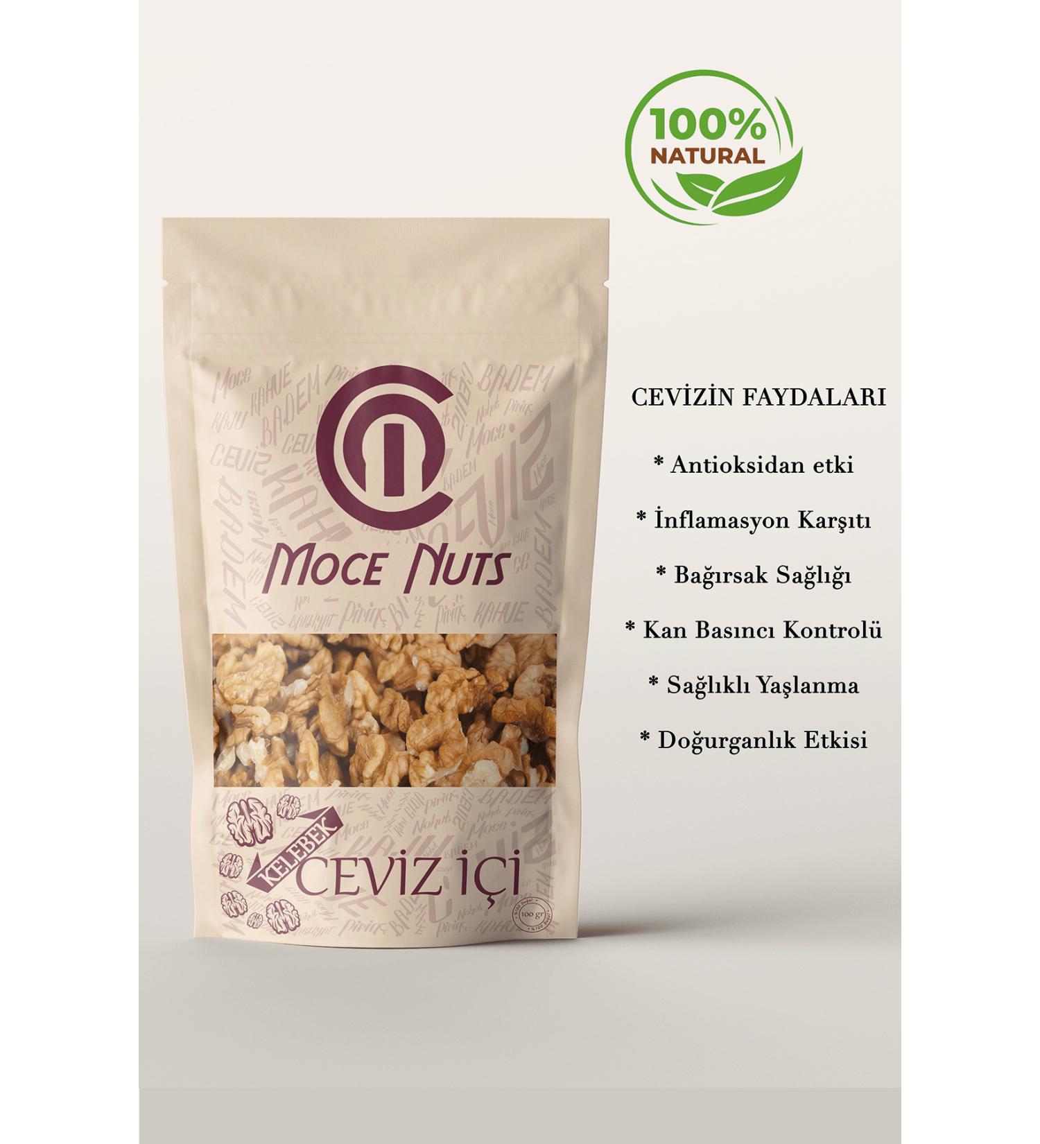 Mocenuts Kelebek Luxury Walnut Kernels Walnut Kernels 200 Gr.