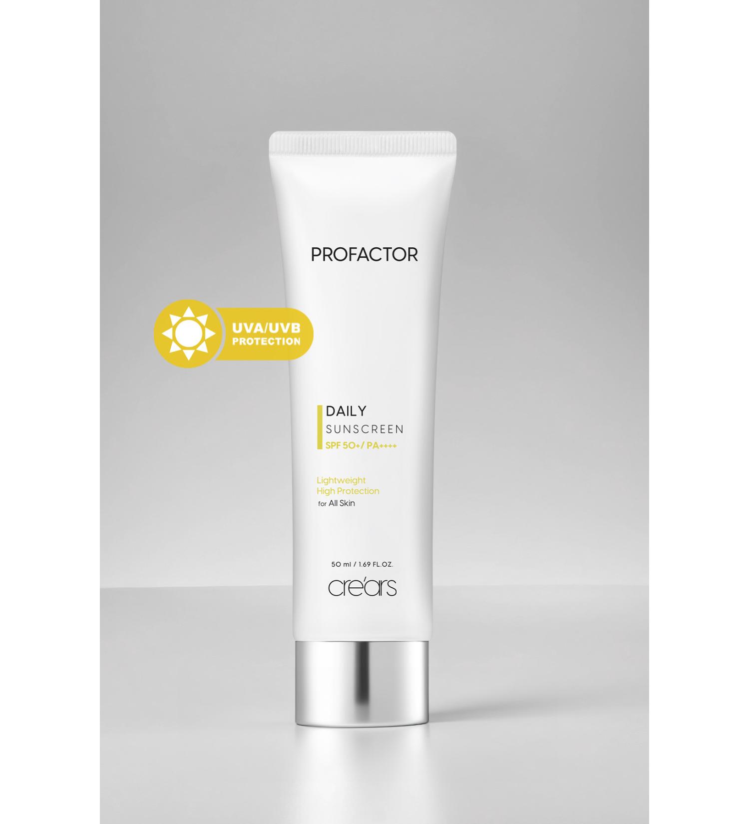 Cre'ars Daily Use Light Texture Sunscreen Cre'ars Profactor Daily Sunscreen SPF50+/PA++++ - Buy Online on GoSupps.com