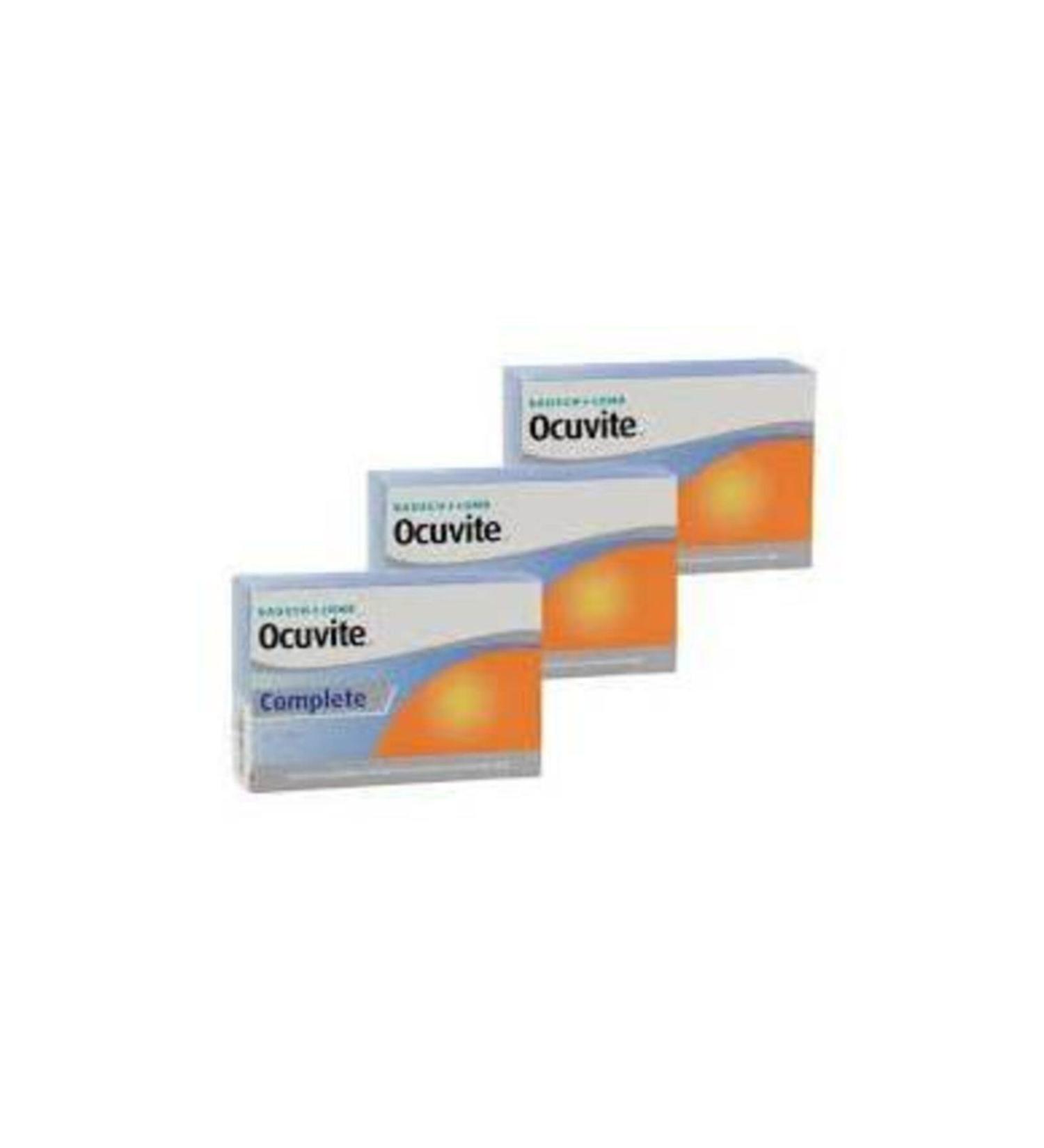 Bausch & Lomb Ocuvite Complete 60 Capsules 3 Pieces