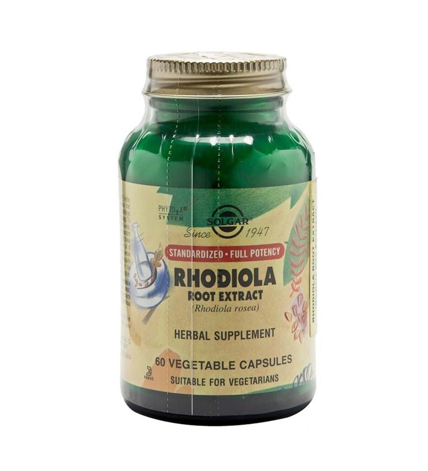 Solgar Rhodiola Root Extract 60 Capsules