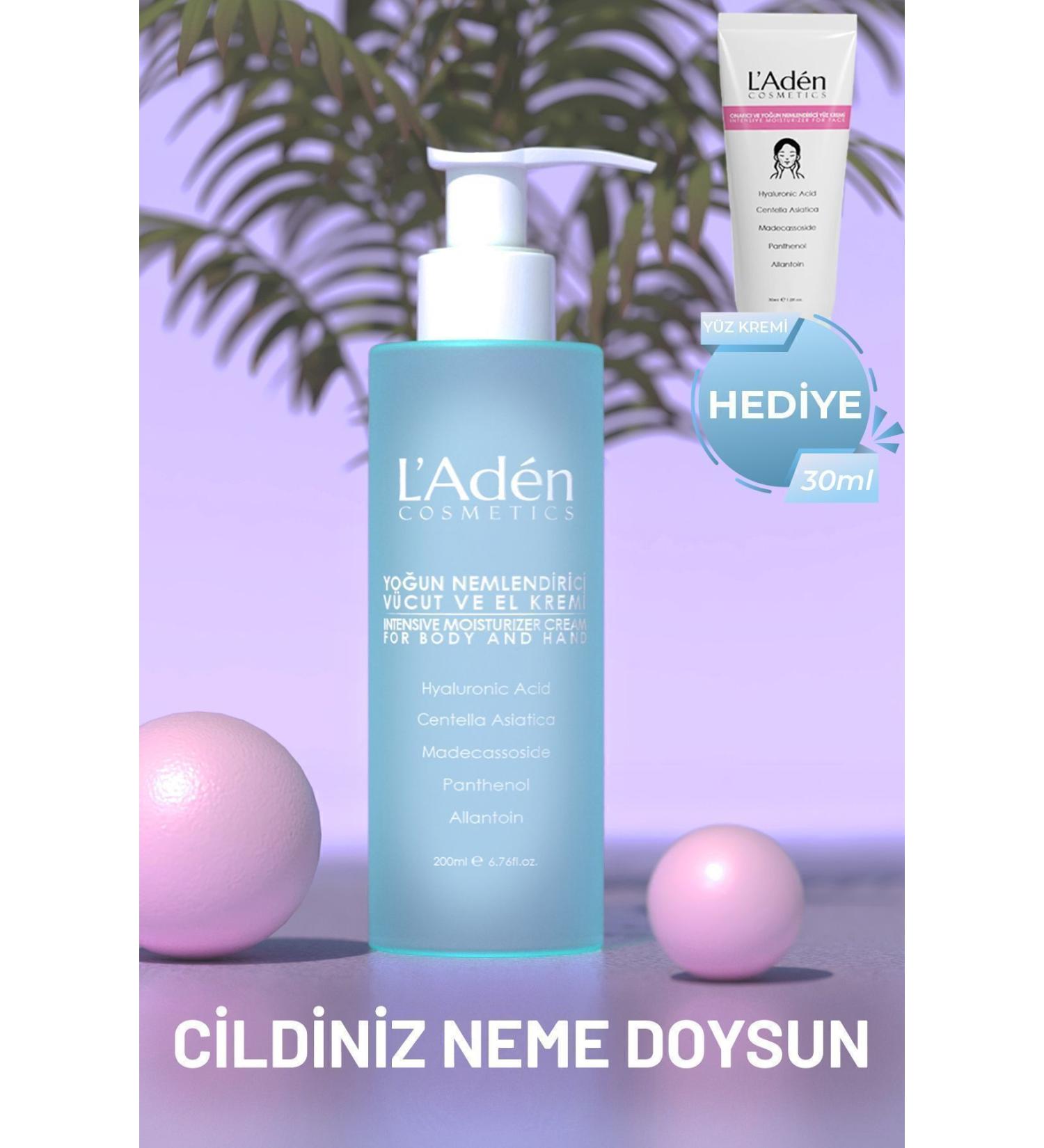 L'Aden Cosmetics Repairing and Intensive Moisturizing Hand and Body Care Cream 200 ml (Face Cream is a Gift 30 ml) - Buy Online on GoSupps.com