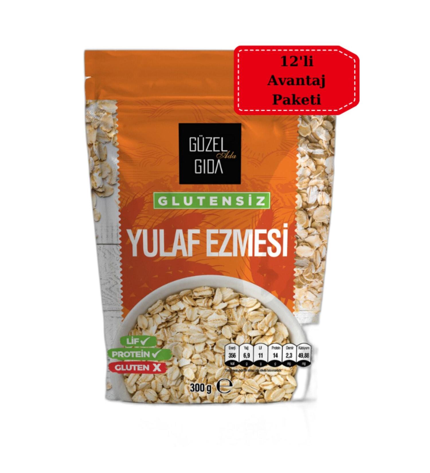 Guzel Ada Gida Gluten Free Oatmeal 12 X 300 gr