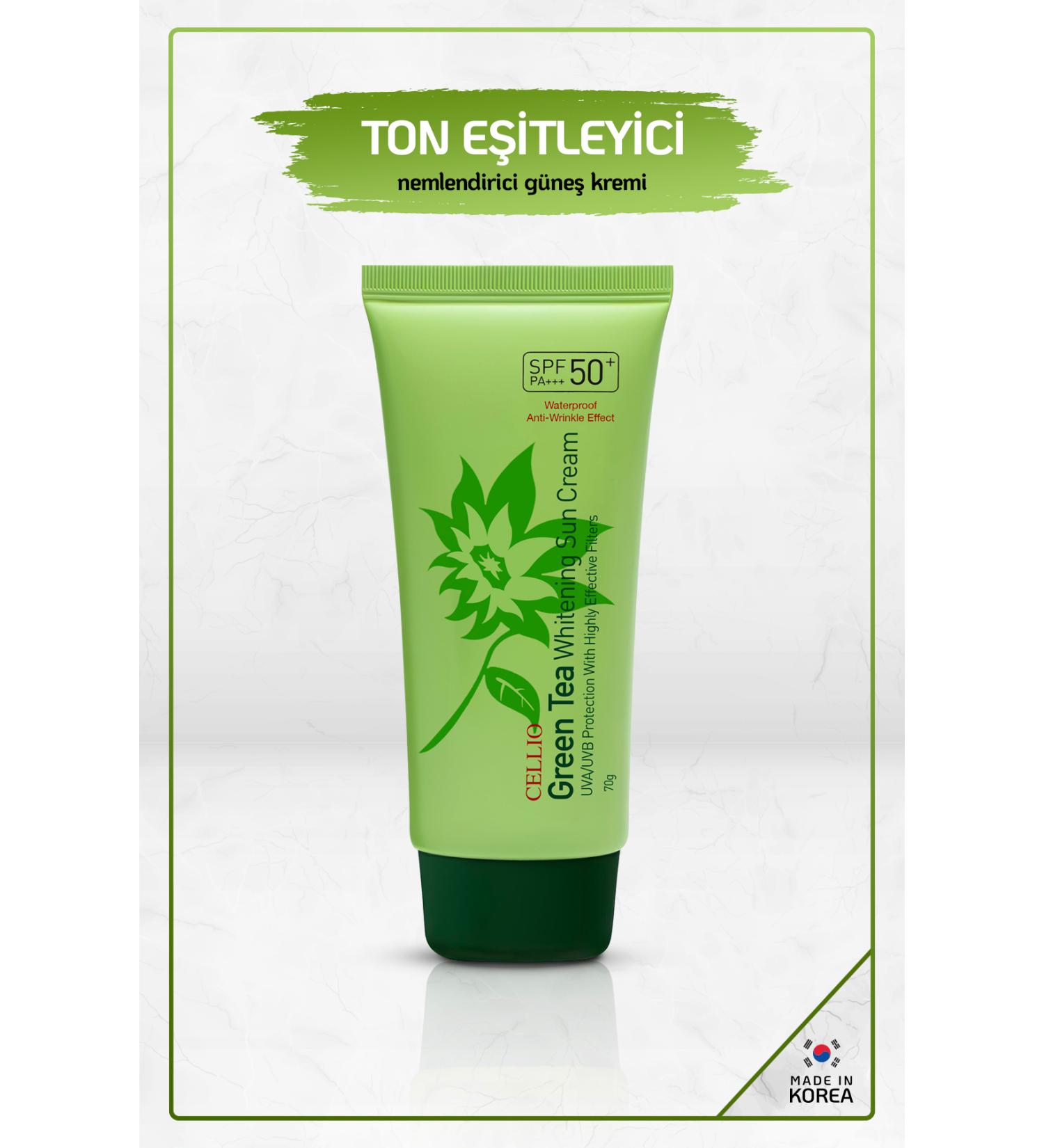 DR. CELLIO Green Tea Soothing Anti-Blemish and Anti-Acne SPF50 Korean Sunscreen Cream with Green Tea Extract - Buy Online on GoSupps.com