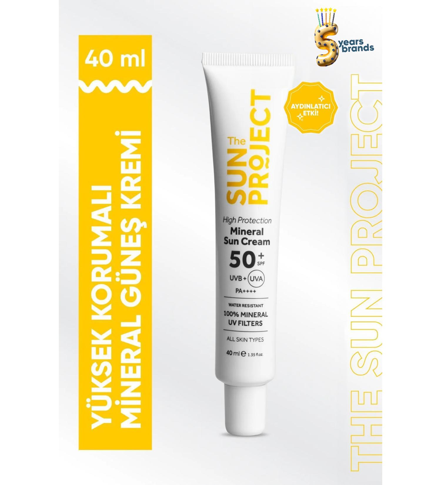 G rkito The Sun Project High Protection Brightening Mineral Sun Cream 50 Spf 40 ml - Buy Online on GoSupps.com