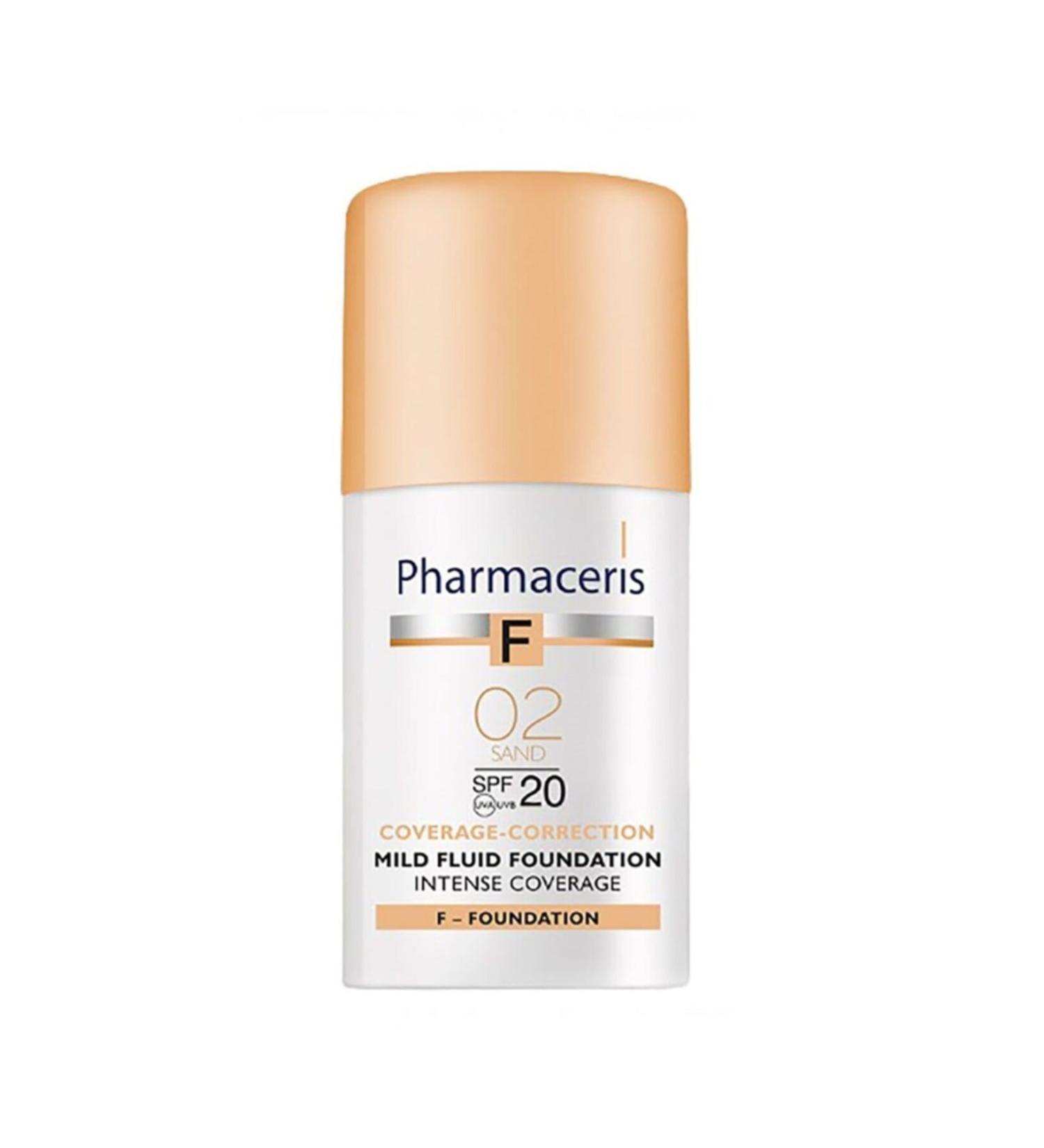Pharmaceris Intense Coverage Mild Fuid Foundation Spf20 02