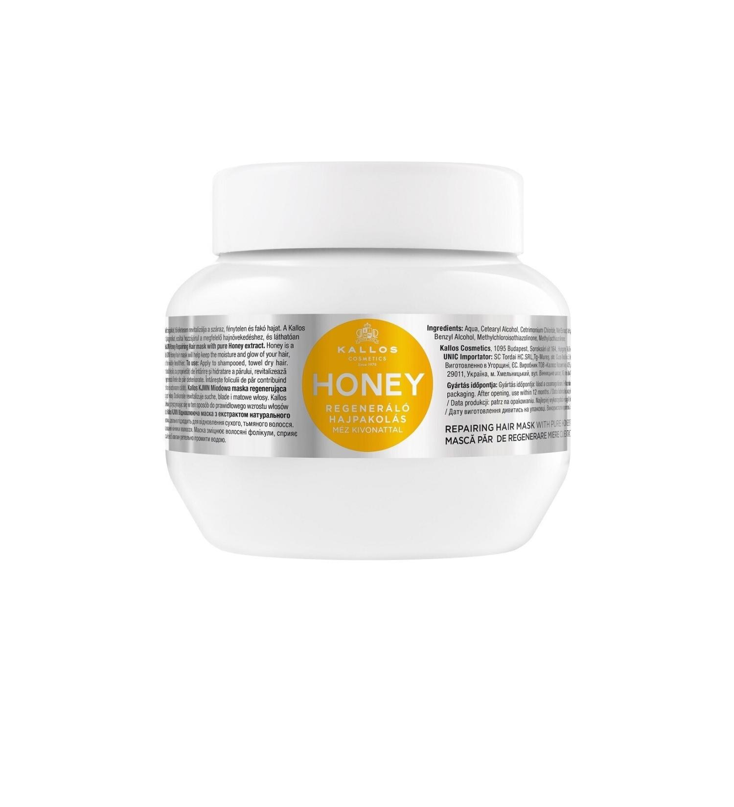 Kallos Cosmetics Honey Repairing Repairing Hair Care Mask with Pure Honey Extract 275ml