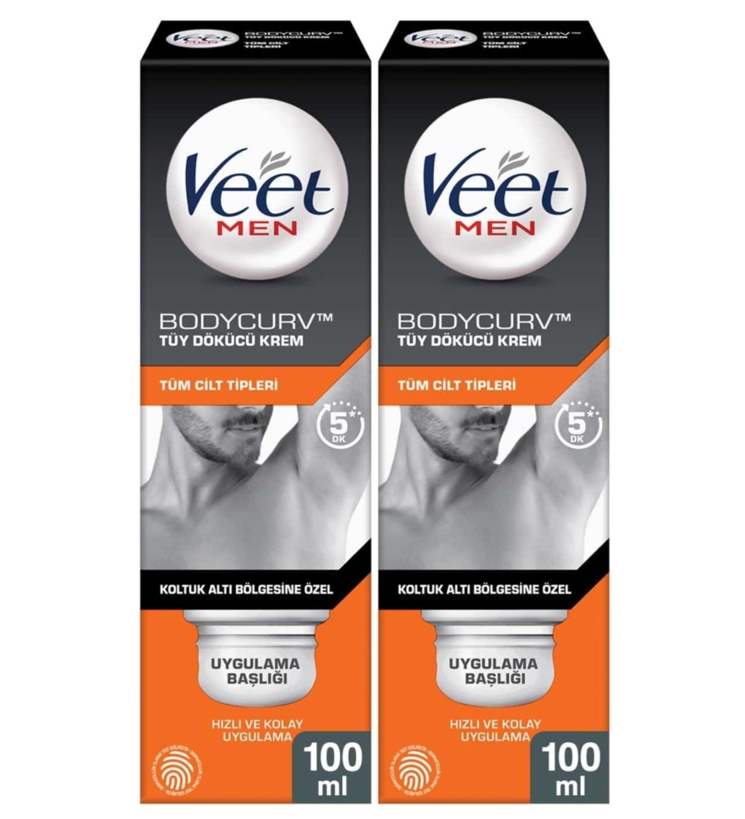 Veet Men Underarm Special Hair Removal Cream 100 Ml X 2 Pieces