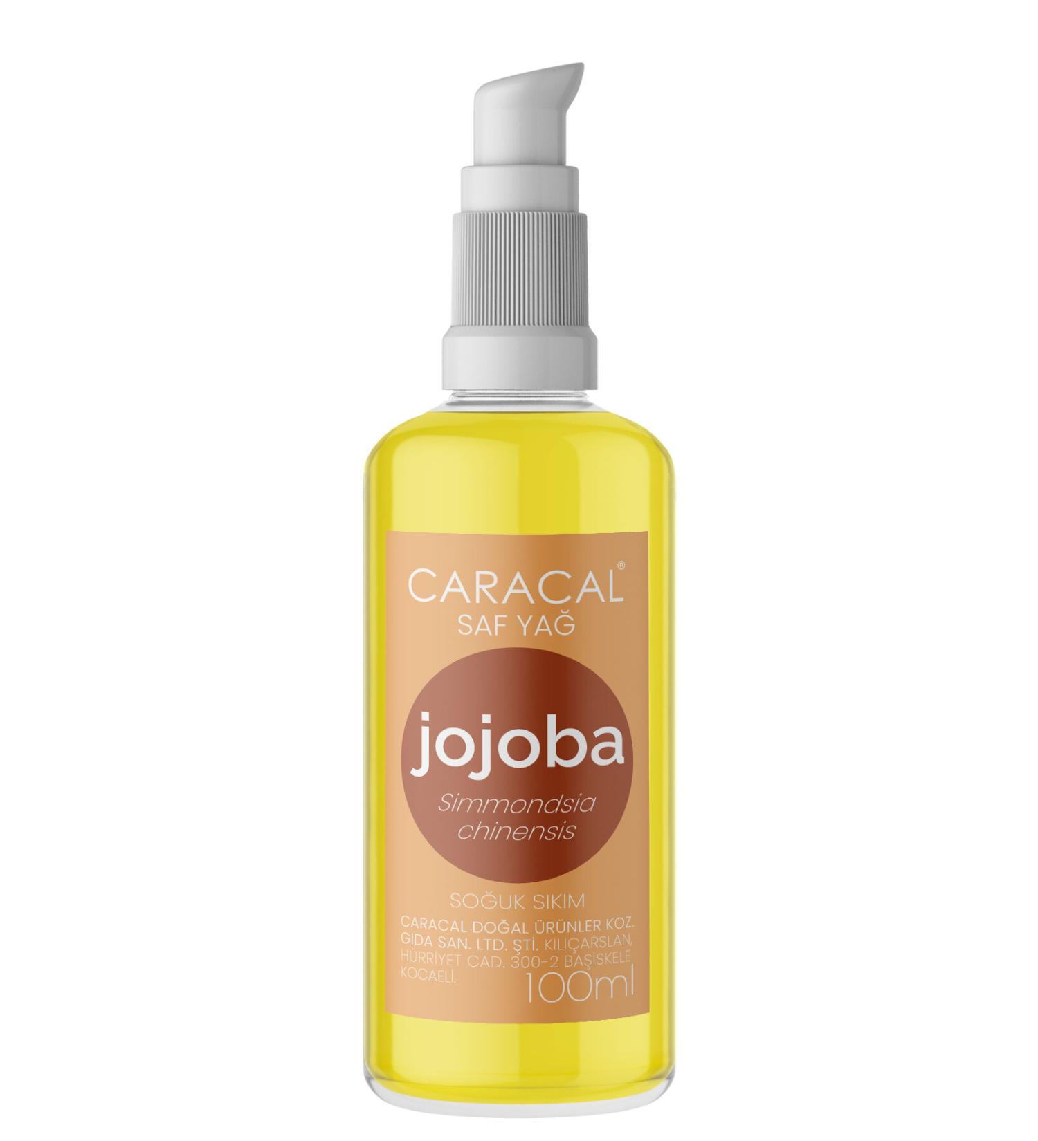 caracal 100ml Pure Cold Pressed Jojoba Oil Simmondsia Chinensis Natural And Additive-Free - Buy Online on GoSupps.com