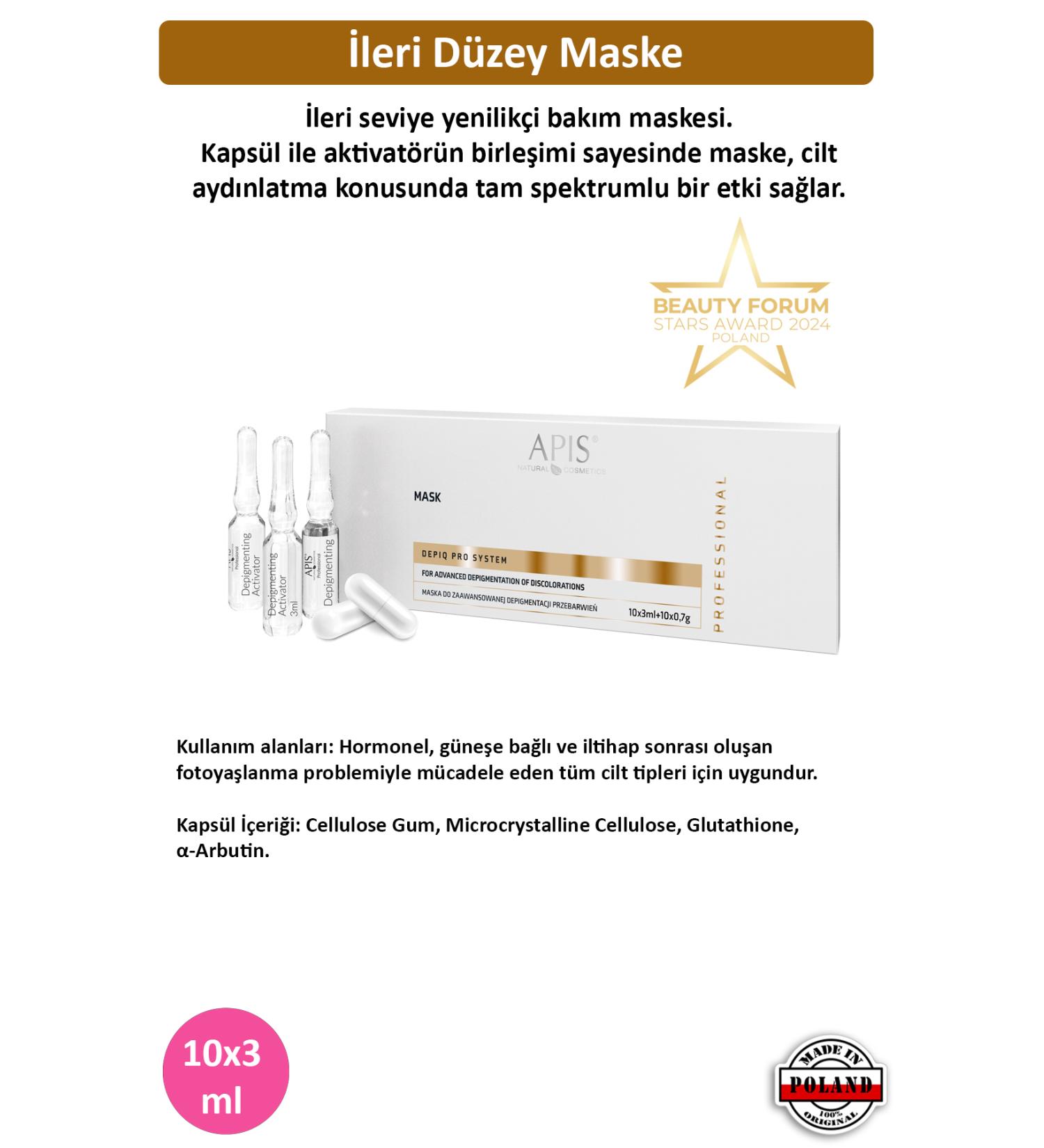 Apis Natural Cosmetics Anti-Spot and Skin Tone Equalizing Brightening Mask - Buy Online on GoSupps.com