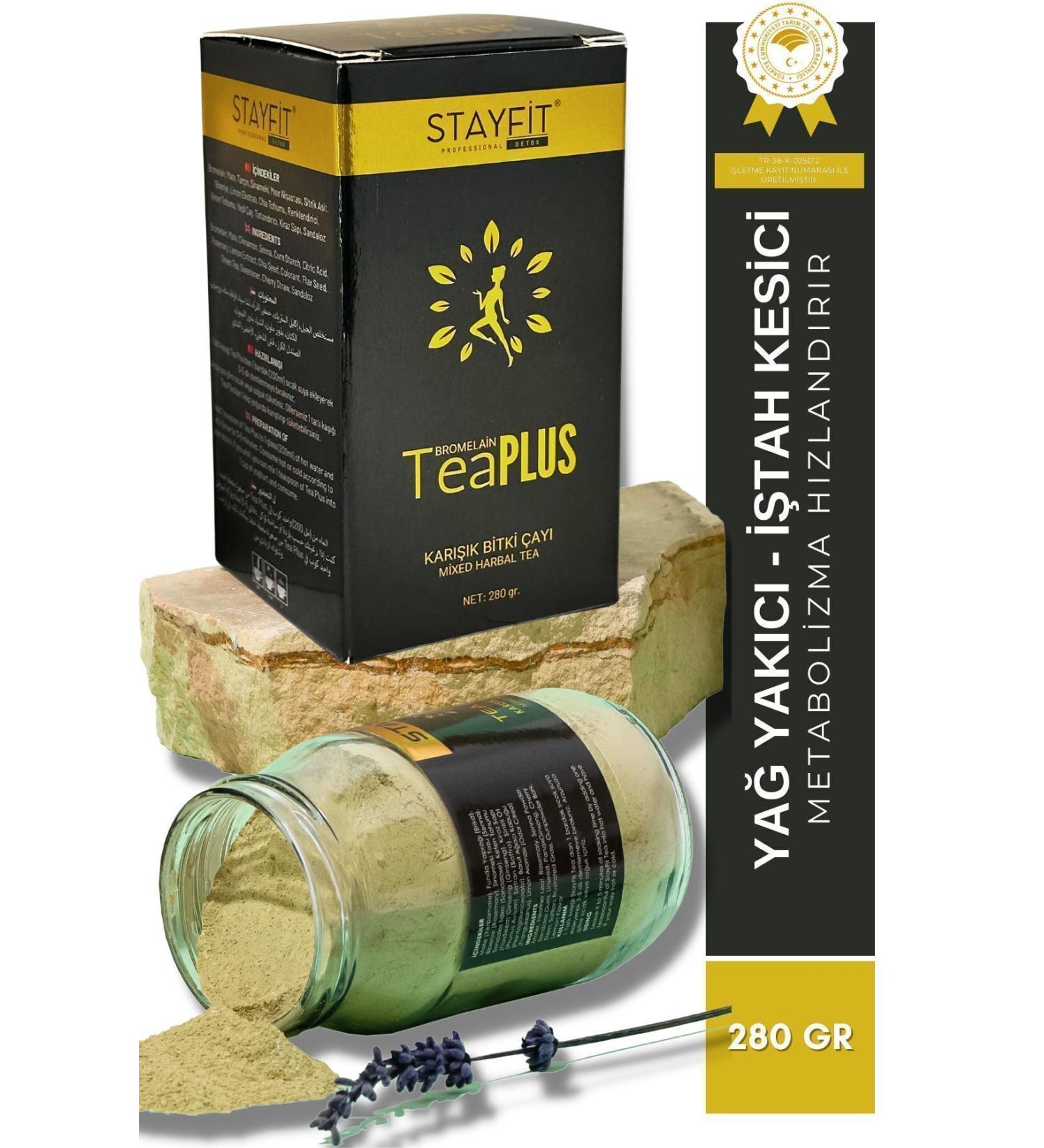 STAYF T Bromelain Extract 45 Day Detox Tea 280 gr - Buy Online on GoSupps.com