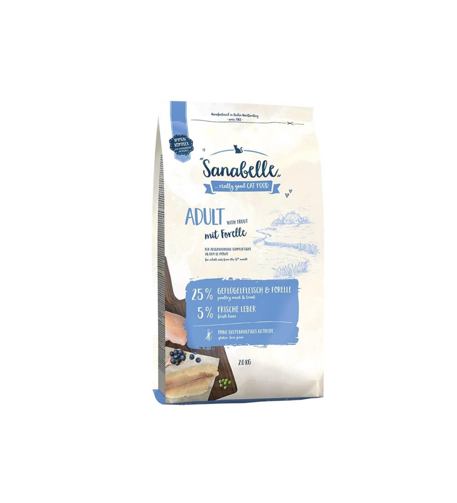 Sanabelle Adult Trout Adult Cat Food 2 Kg