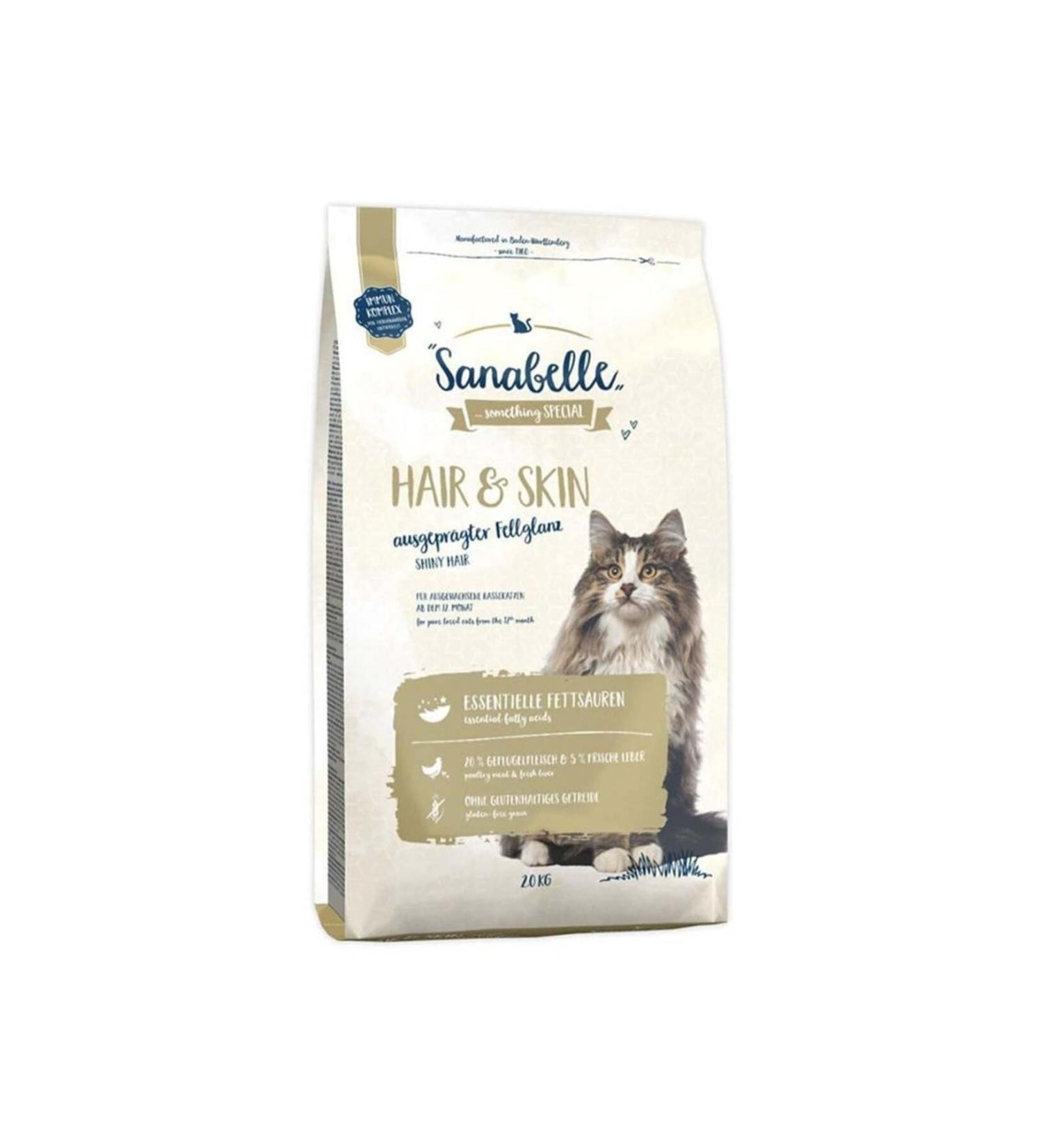 Sanabelle Hair Skin Chicken Adult Cat Food 2 Kg