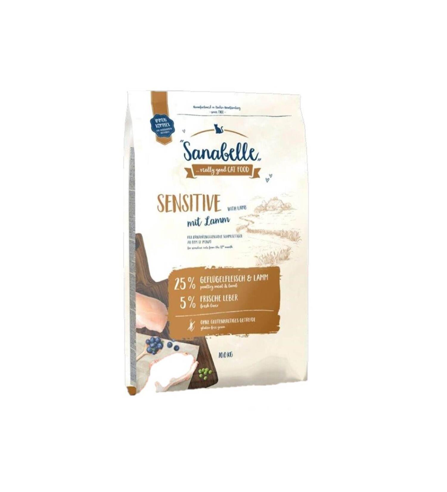 Sanabelle Sensitive Sensitive Lamb Adult Cat Food 10 Kg