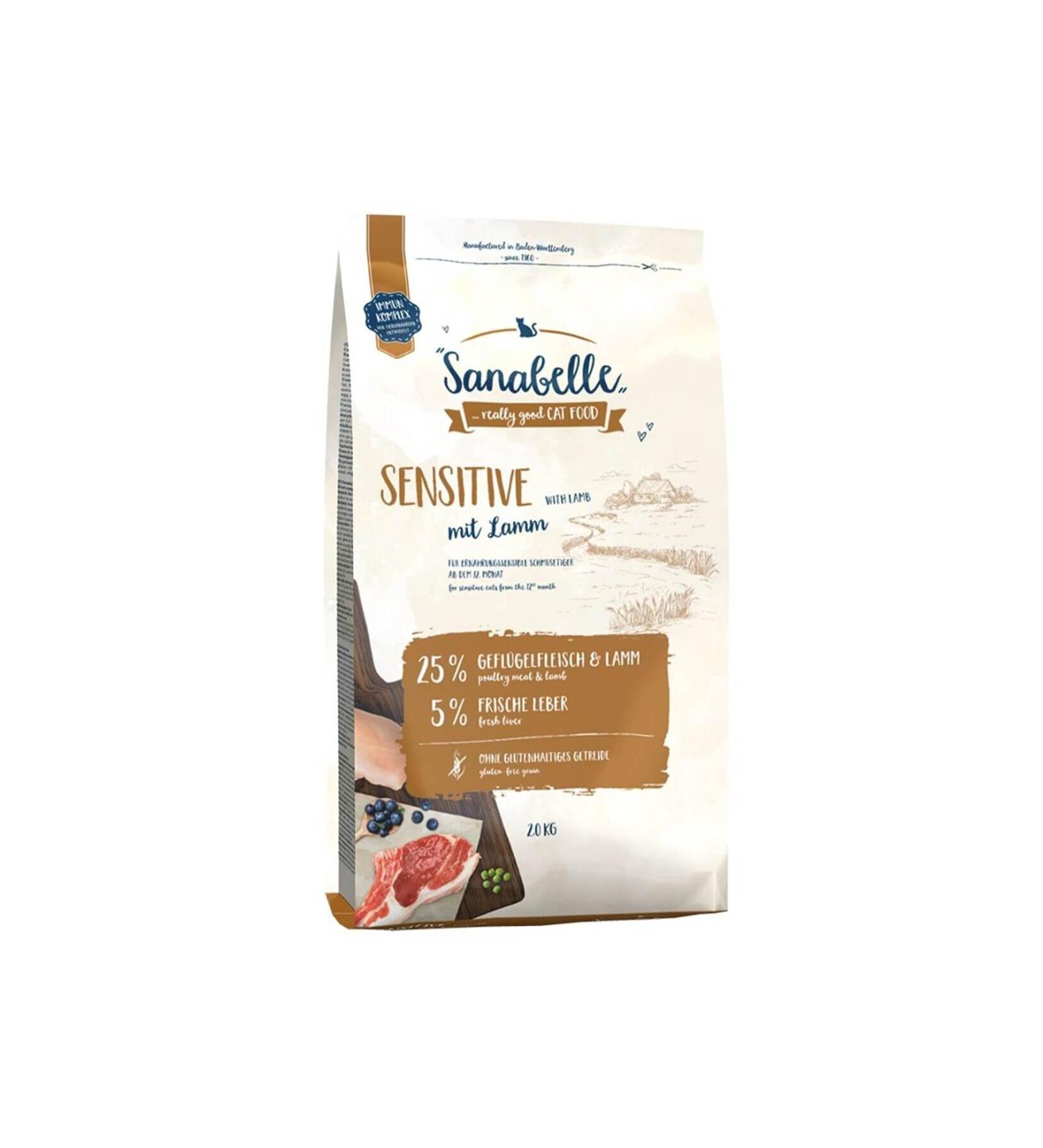Sanabelle Sensitive Sensitive Lamb Adult Cat Food 2 Kg