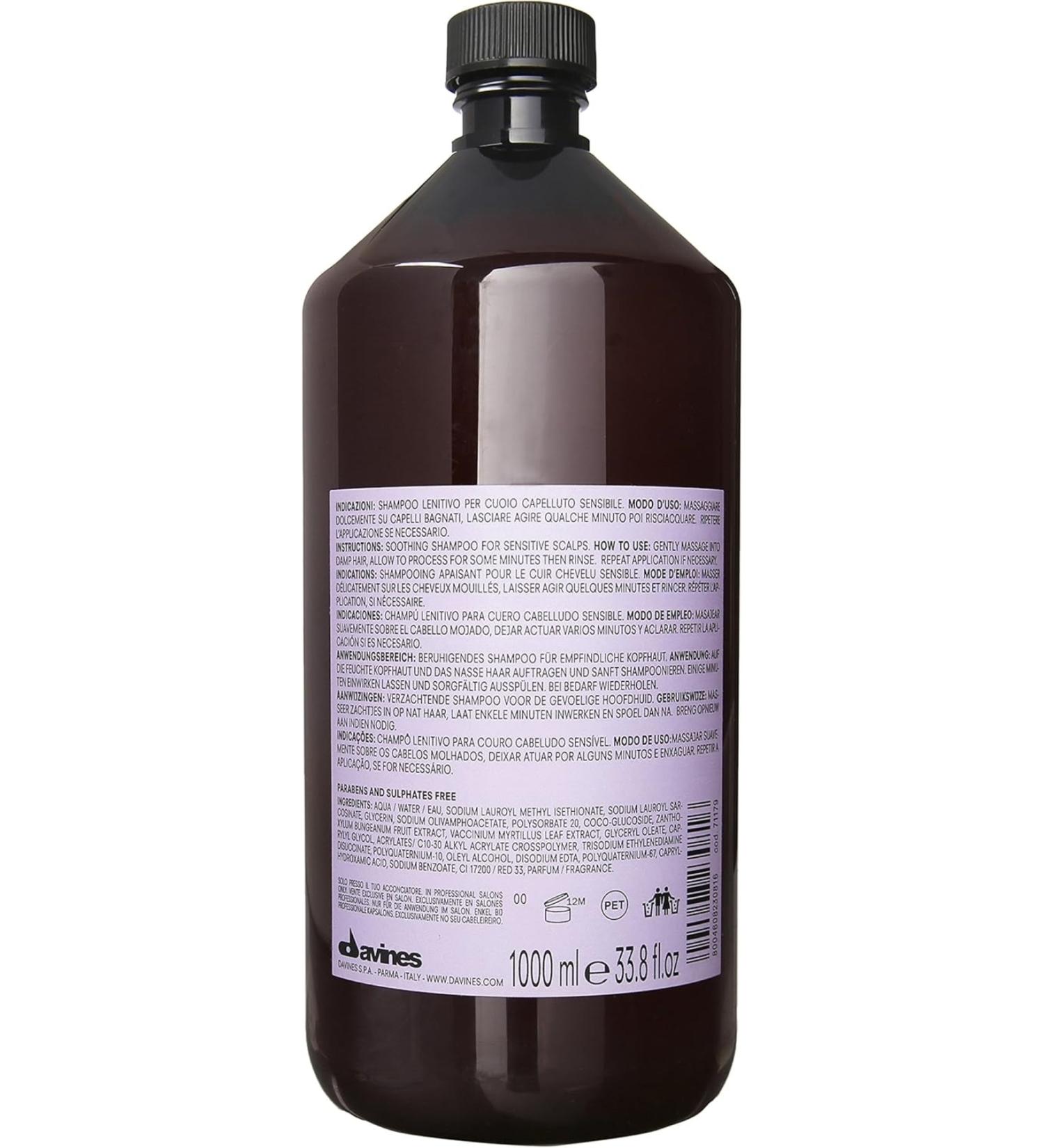 Davines Calming Shampoo for Sensitive Skin Sulfate-Free: CALMING 1000 ml BEAUTYSECRETSQ8