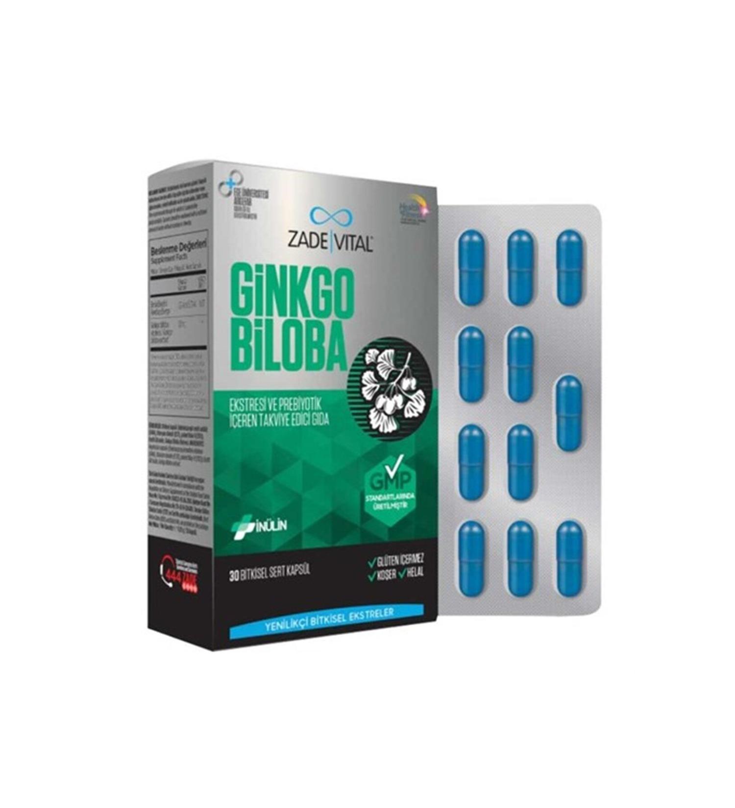 ZADEVITA Zade Vital Ginko Biloba 30 Capsules