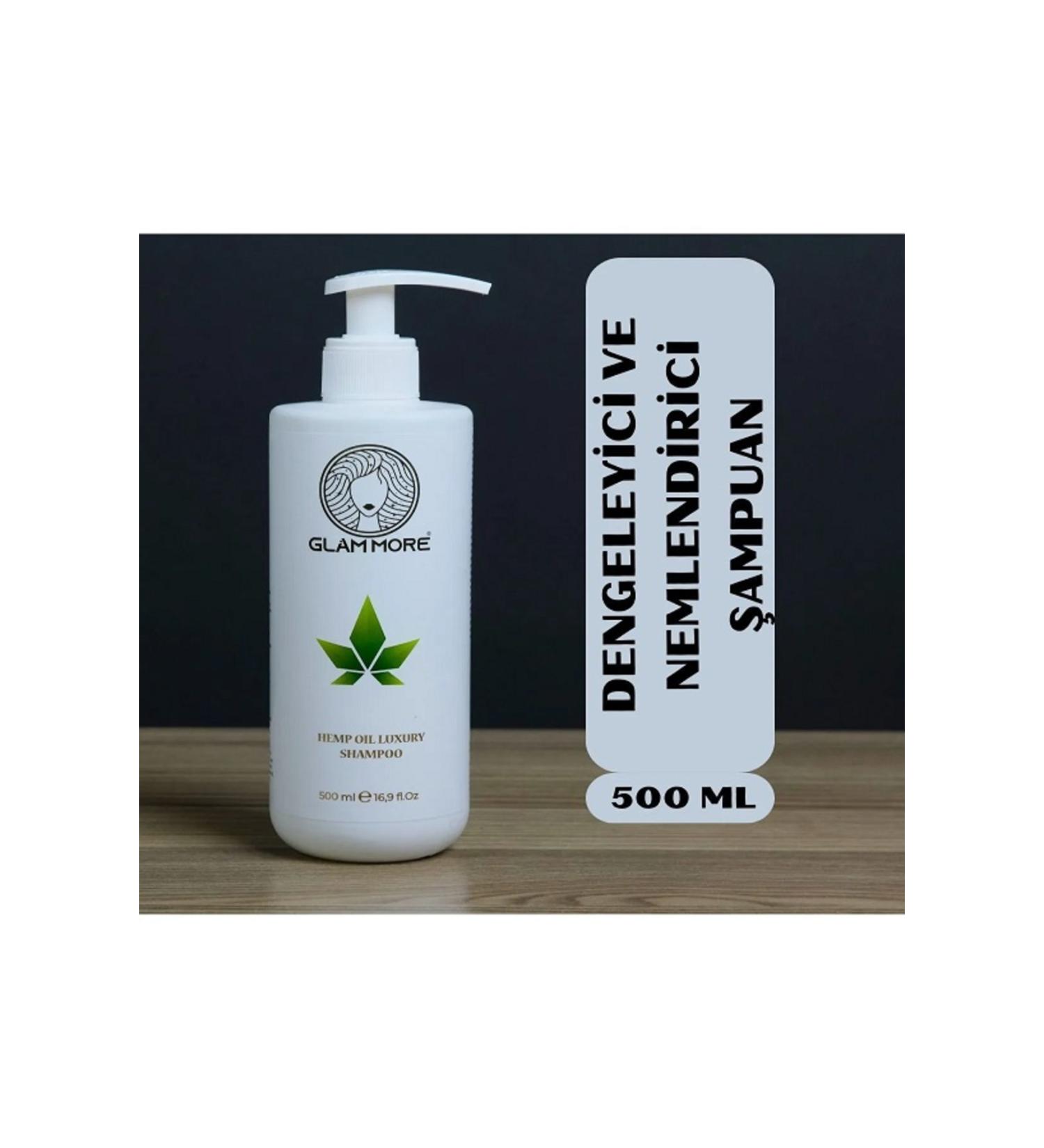 Glam More GLAMMORE HEMP OIL ((FOR DRY HAIR) CONSTRUCTIVE HERBAL SHAMPOO 500 ml