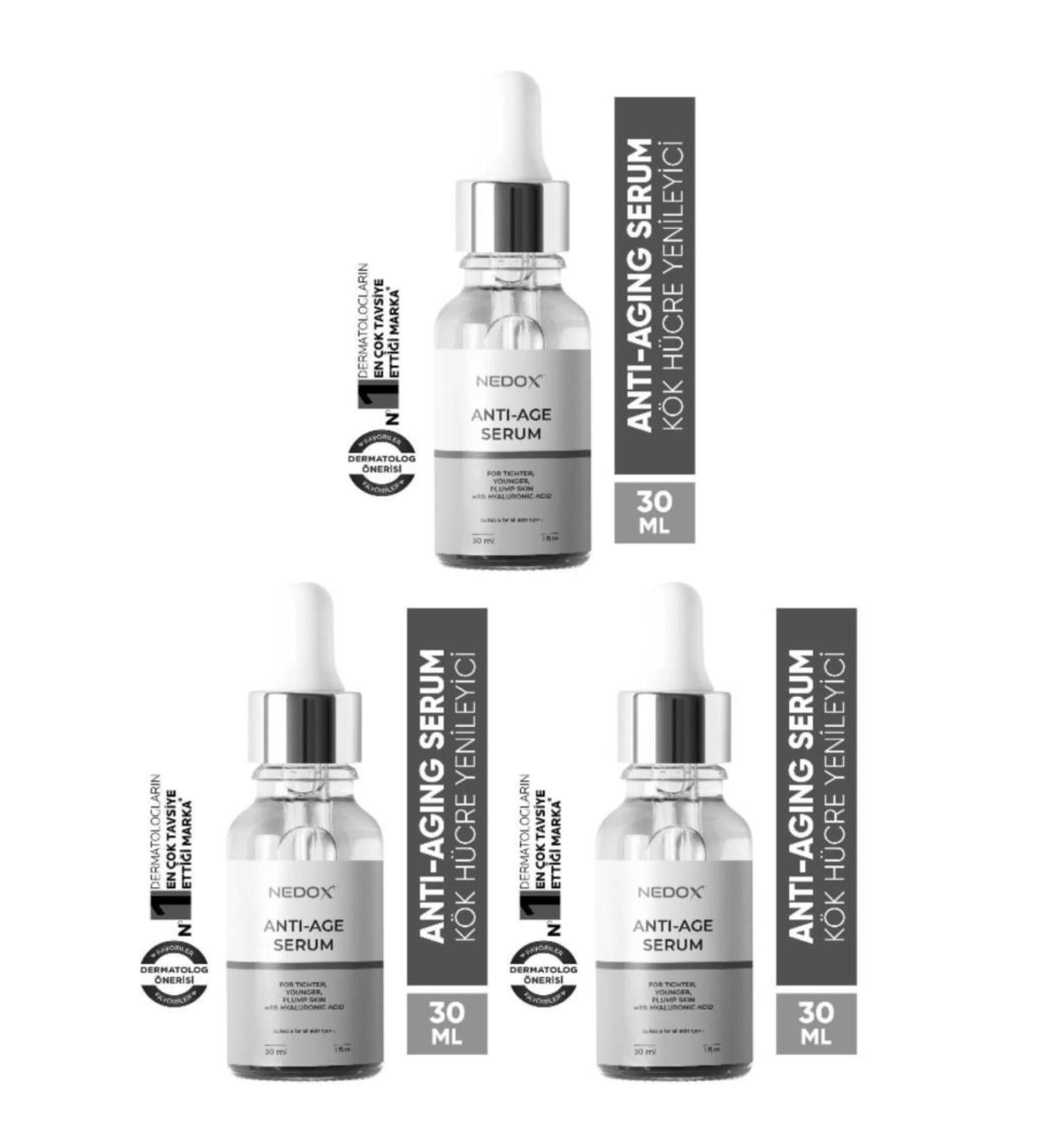 NEDOX 3 Pieces Anti Aging Effective Anti Aging Serum 30 Ml