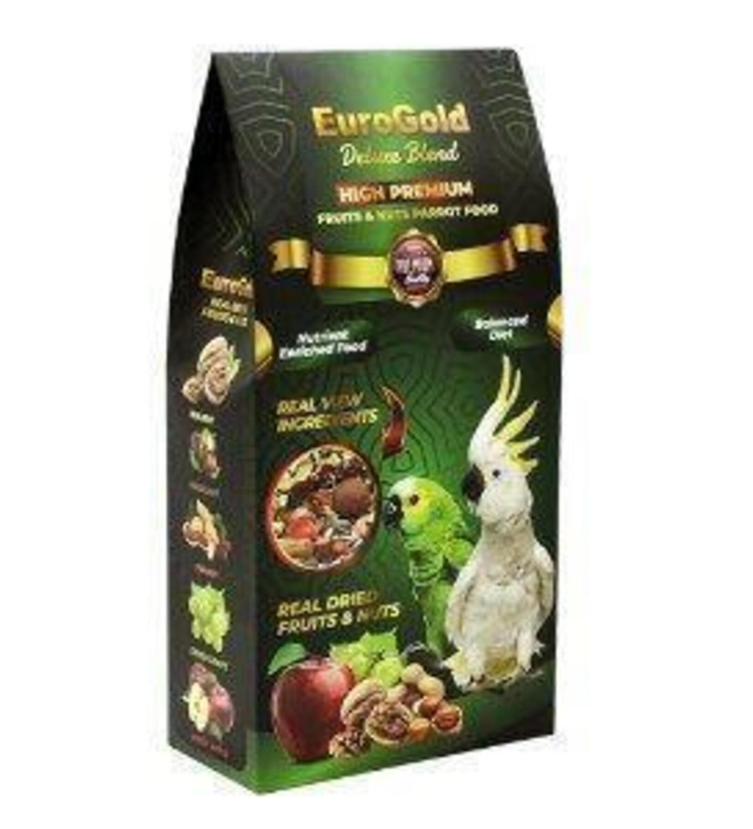 EuroGold Deluxe Blend Fruits Nuts Parrot Food with Fruits and Nuts 650 Gr - Petshopundan