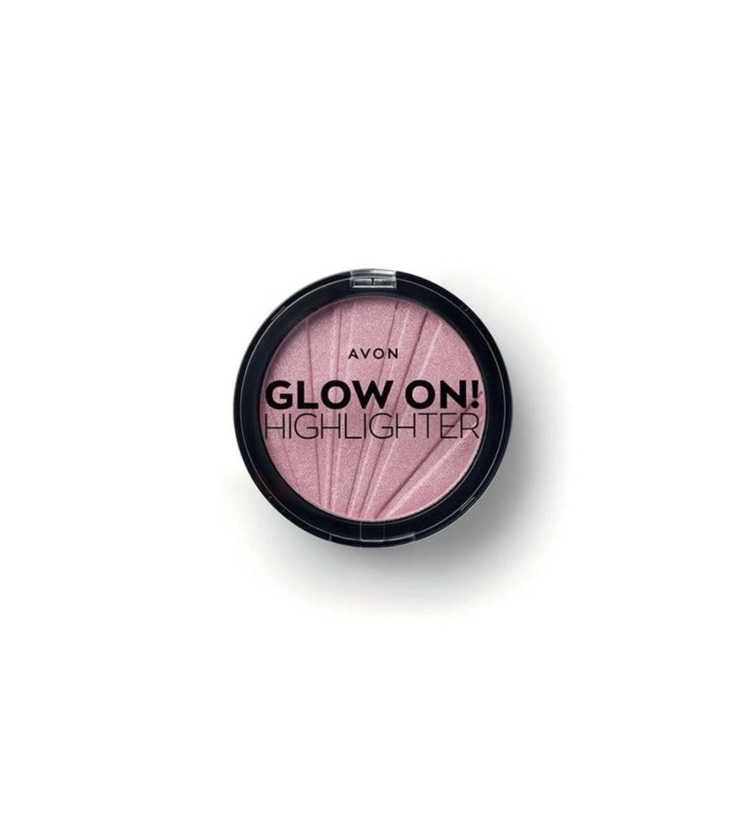 Avon Glow On Illuminating Pressed Powder Highlighter Pink Glow - Buy Online on GoSupps.com