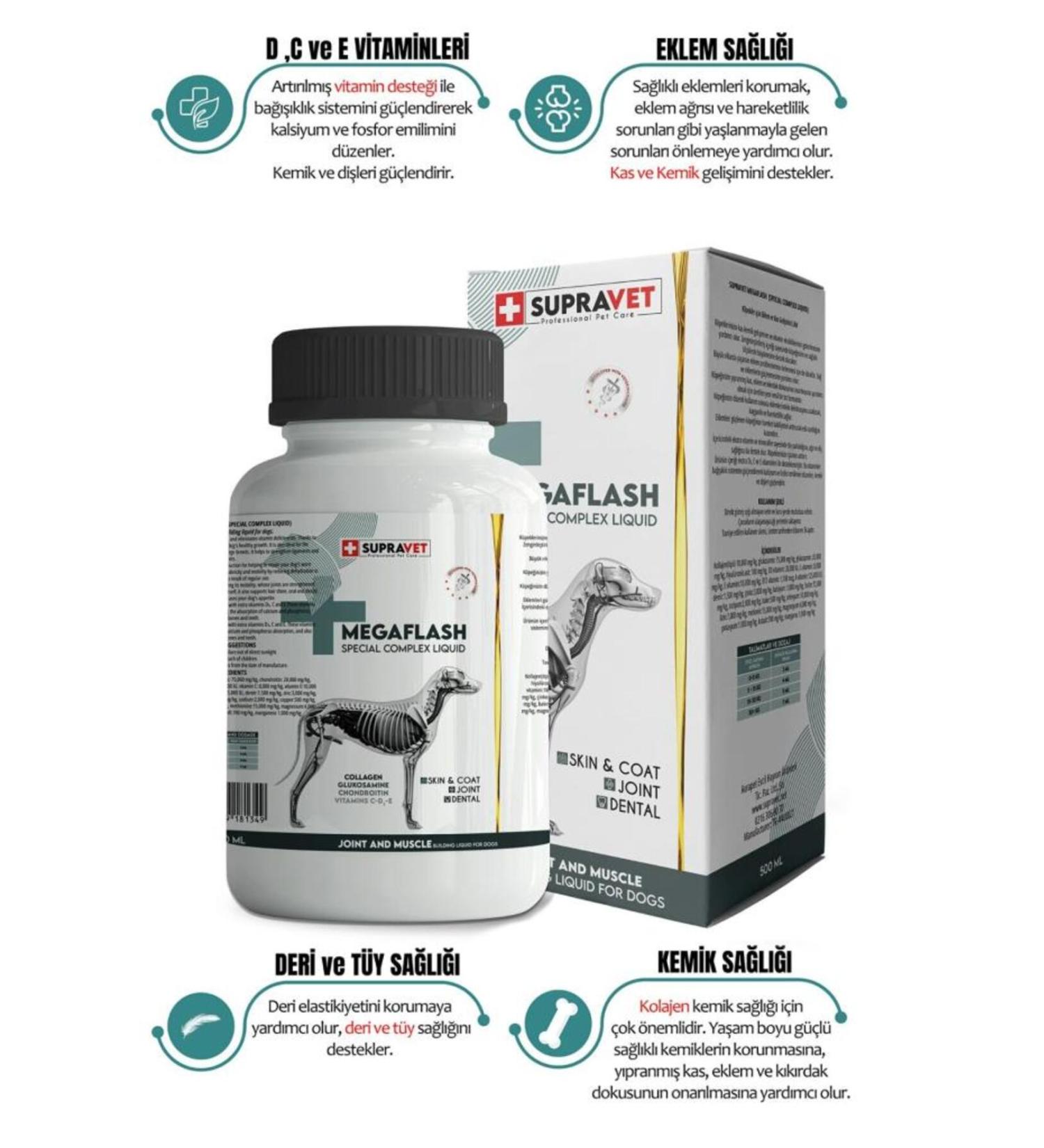 Furlo Mega Flash Xxl Dog Joint and Muscle Builder Liquid 500 Ml - SUP011 - Petshopundan