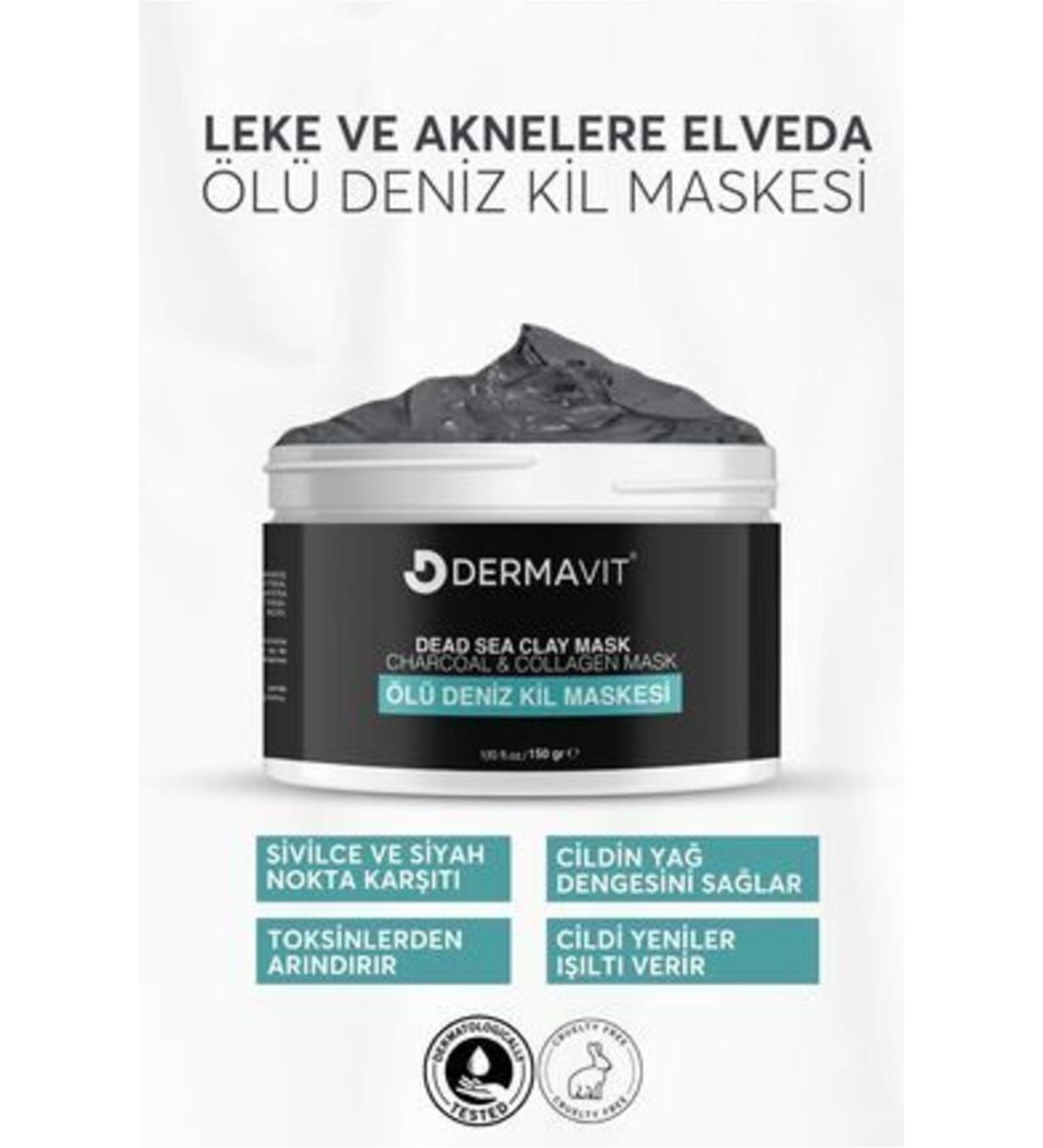 NOVAFACE STD Dead Sea Clay Mask Collagen Acne and Blackhead Remover 150 gr Classic