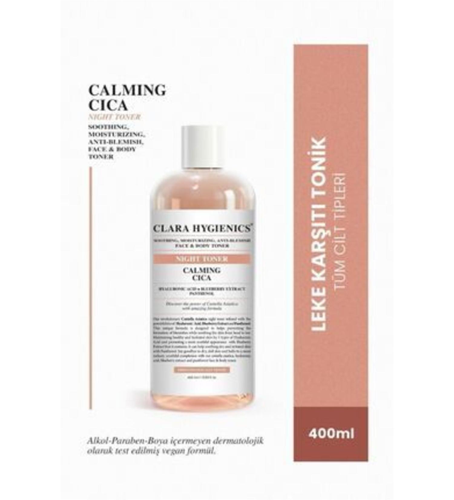 NOVAFACE STD Calming Cica Moisturizing Soothing Face and Body Night Toner 400ml Vegan Anti-Spot Classic