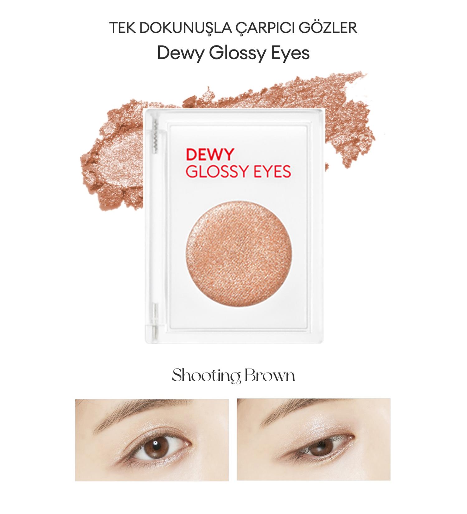Missha Shiny and Sparkling Eyeshadow Dewy Glossy Eyes (Shooting Brown) - Buy Online on GoSupps.com