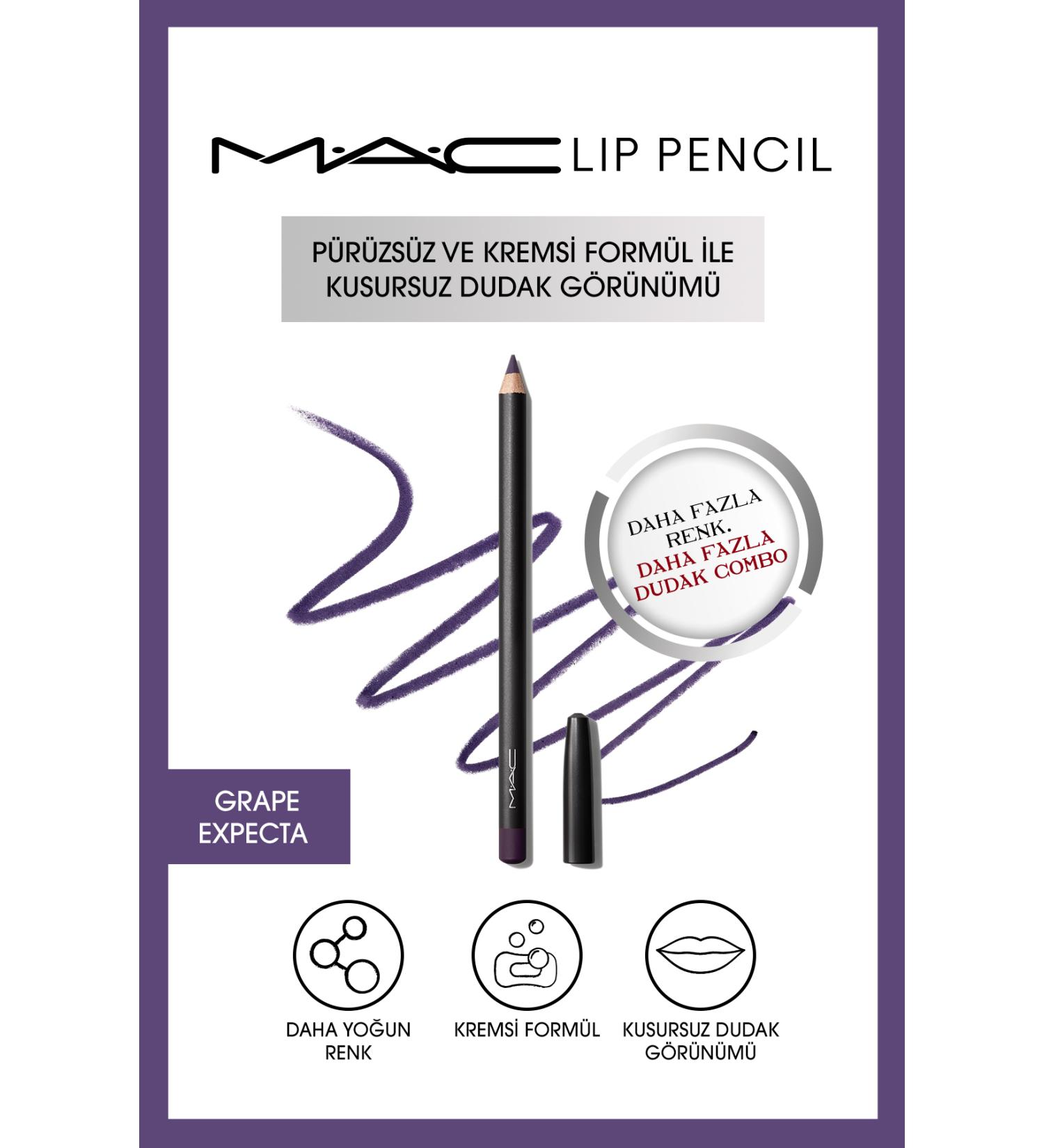 Mac Creamy Permanent Lip Pencil - Lip Pencil - Grape Expectations 1.45 G