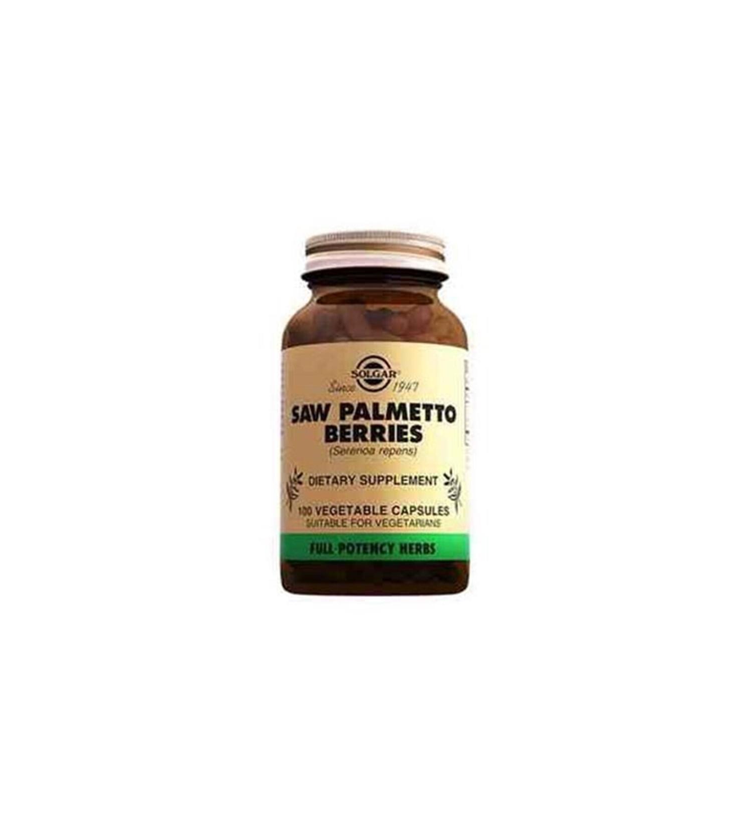 Solgar Saw Palmetto Berries 100 Capsules - Buy Online on GoSupps.com