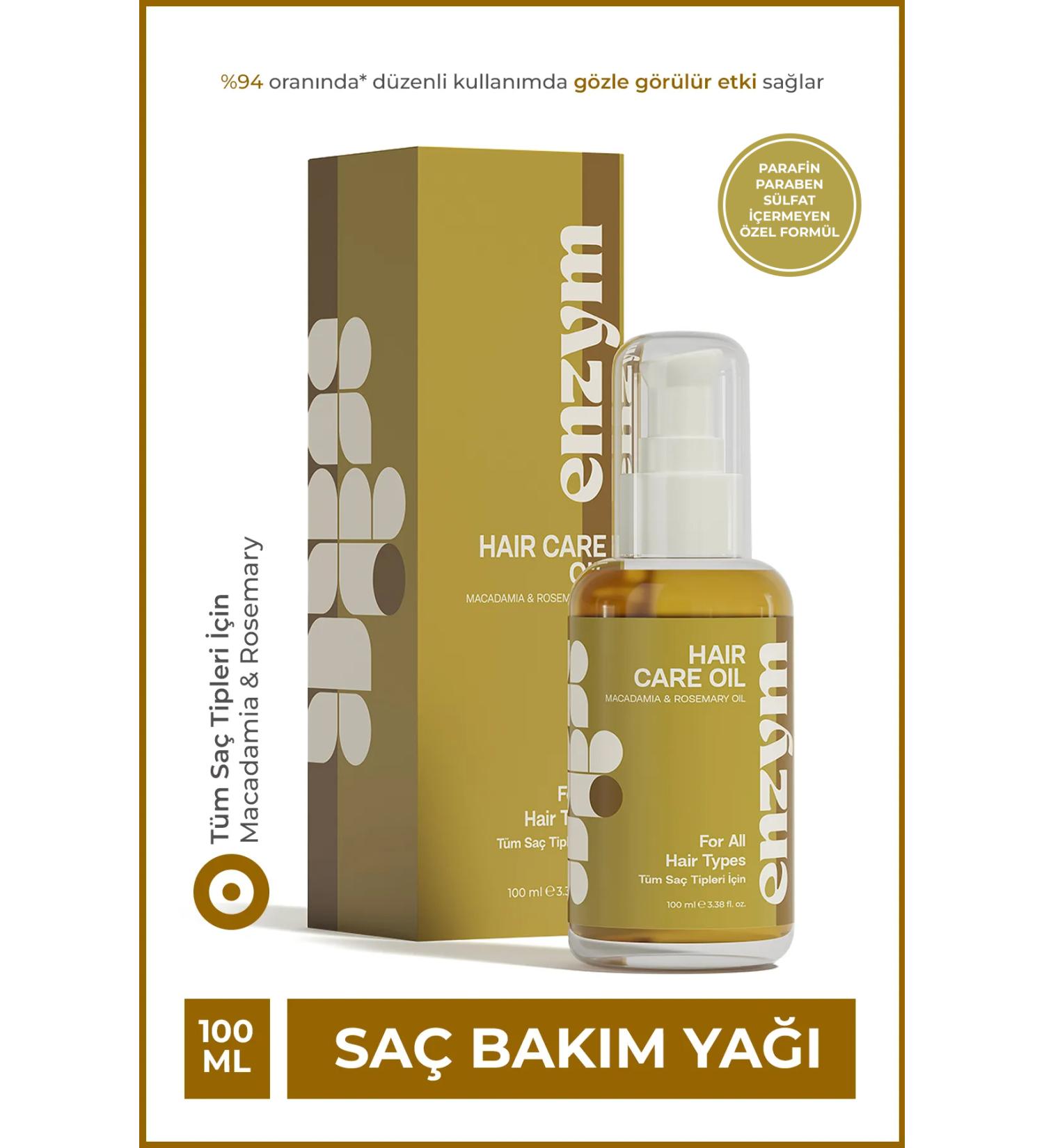 ENZYM COSMETICS Rapid Growth Effective Repair Complex Natural Hair Care Oil 100 ml (MACADAMIA AND ROSEMARY OIL) - Buy Online on GoSupps.com