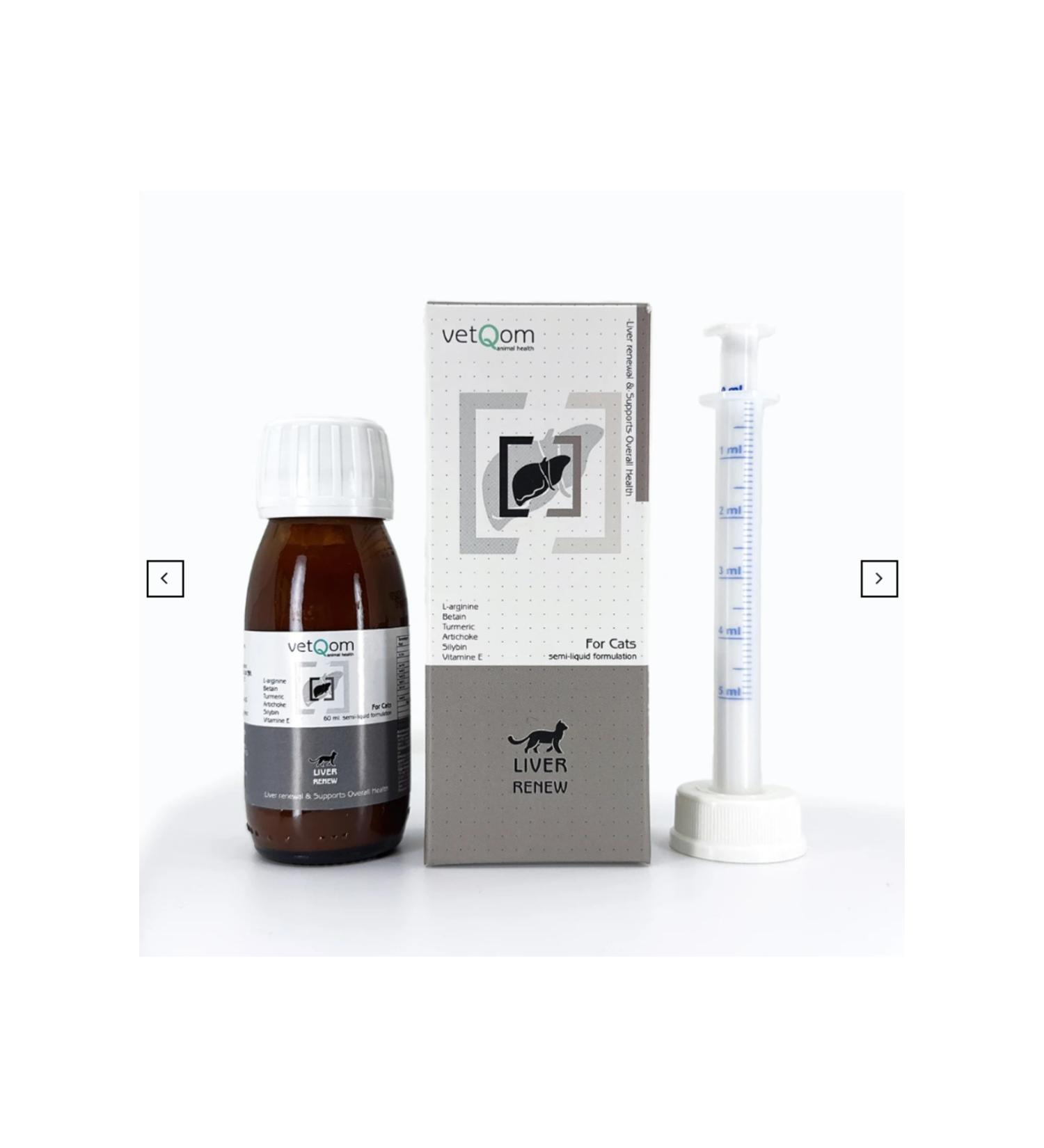 Vetqom Cat Liver Renew Liver Health 60 ml - Buy Online on GoSupps.com