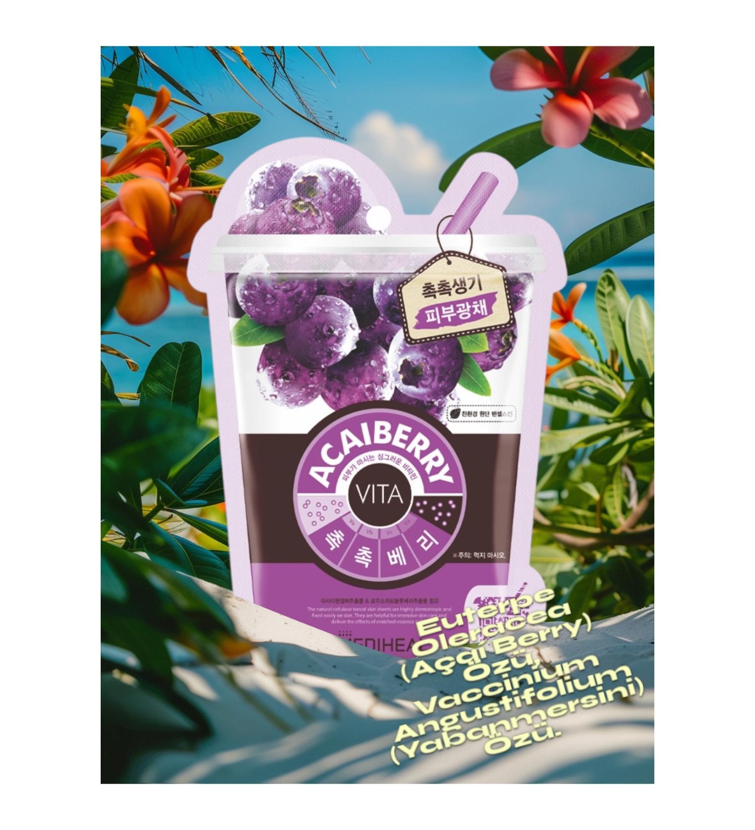 Mediheal Acai Berry Extract Face Care Mask - Acaiberry Vita Mask 25 ml