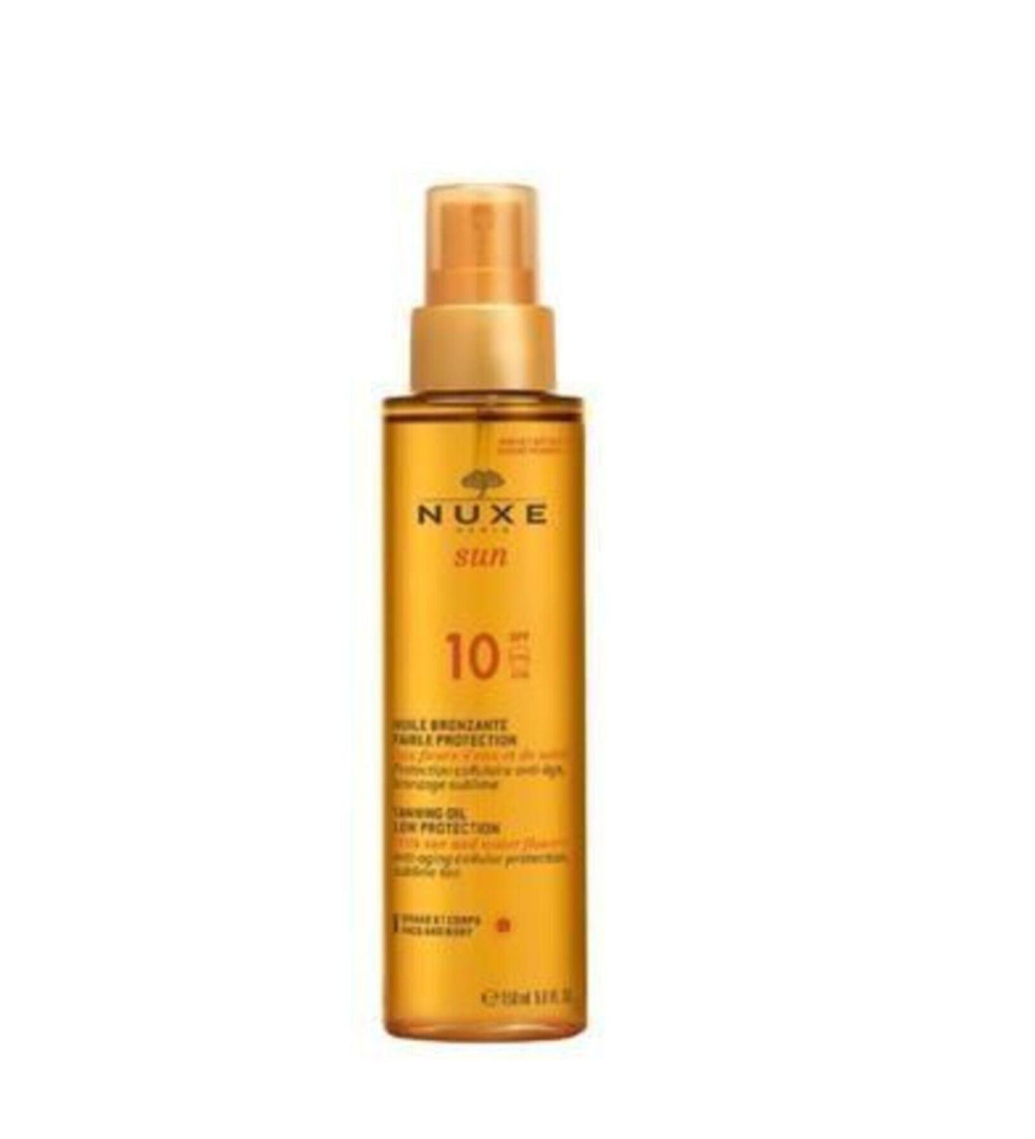 Nuxe Sun Sun Tanning Face and Body Oil Spf 10 150ml 3264680005862