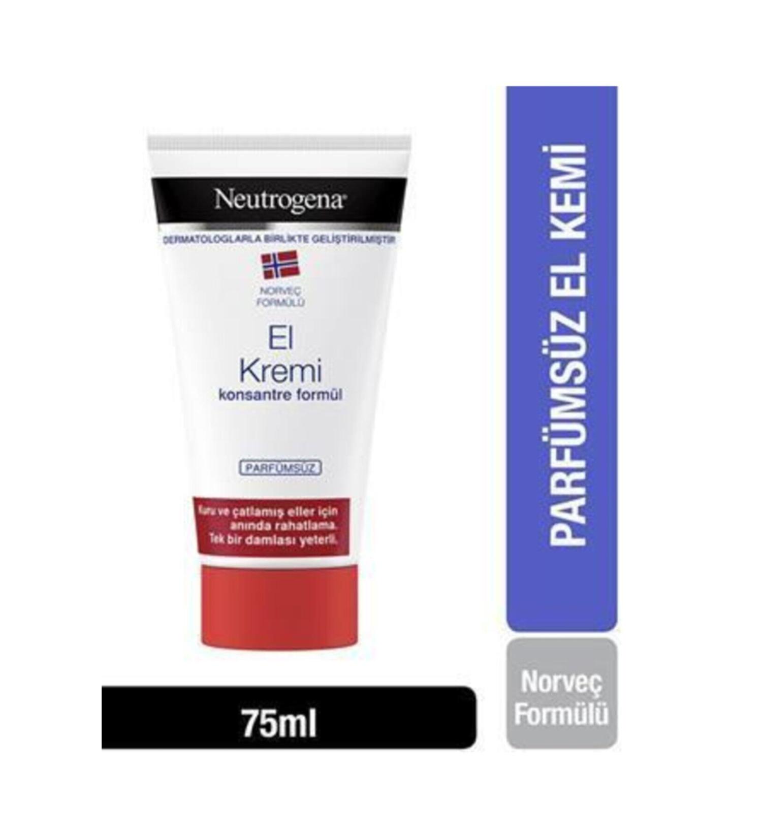 Neutrogena Unscented Norwegian Formula Hand Cream Unscented 75 ml Coffret Separation 3574661543864
