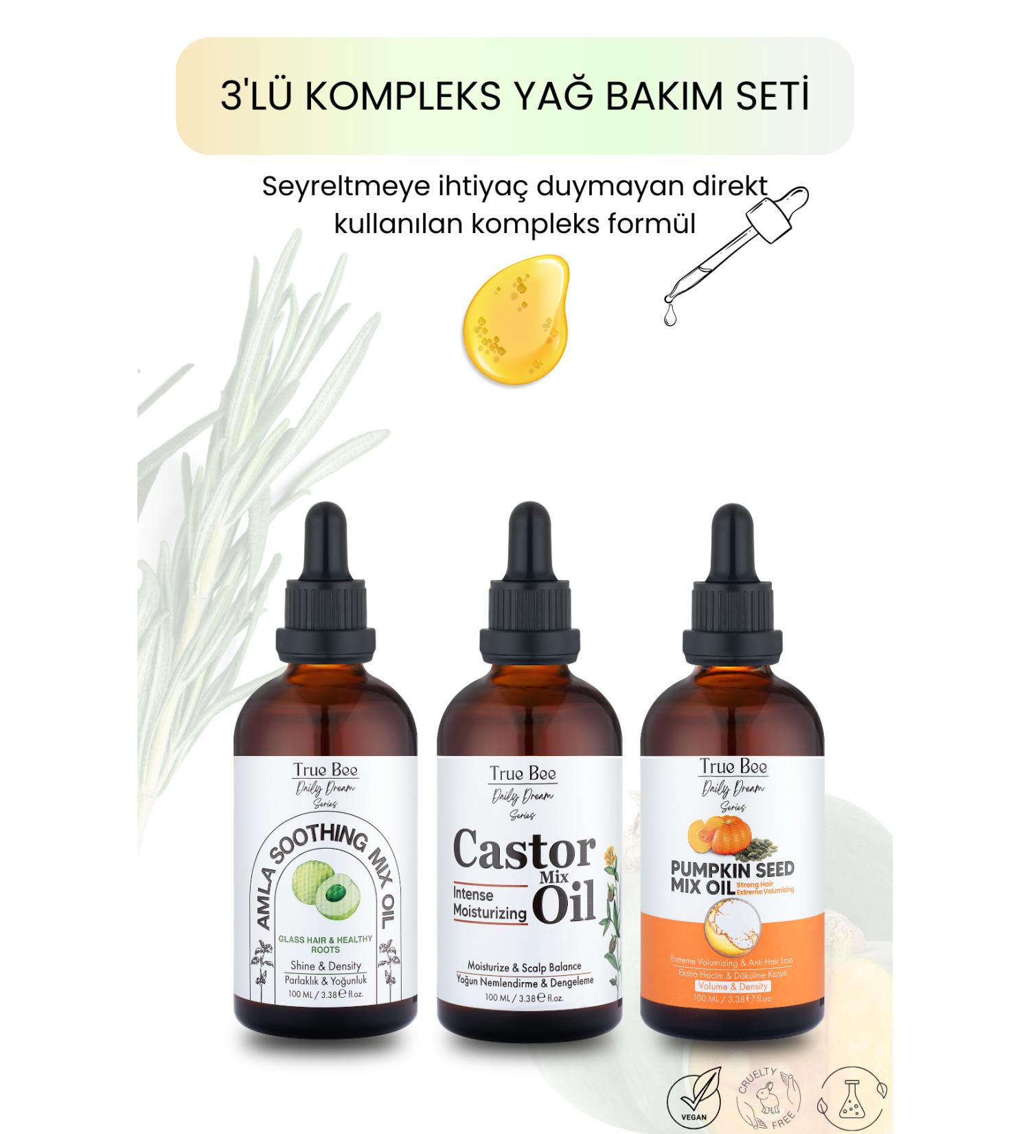 True Bee Daily Dream Series | 3-pack Complex Oil Set Strengthening Repairing Extension (3x100 ml) - Buy Online on GoSupps.com
