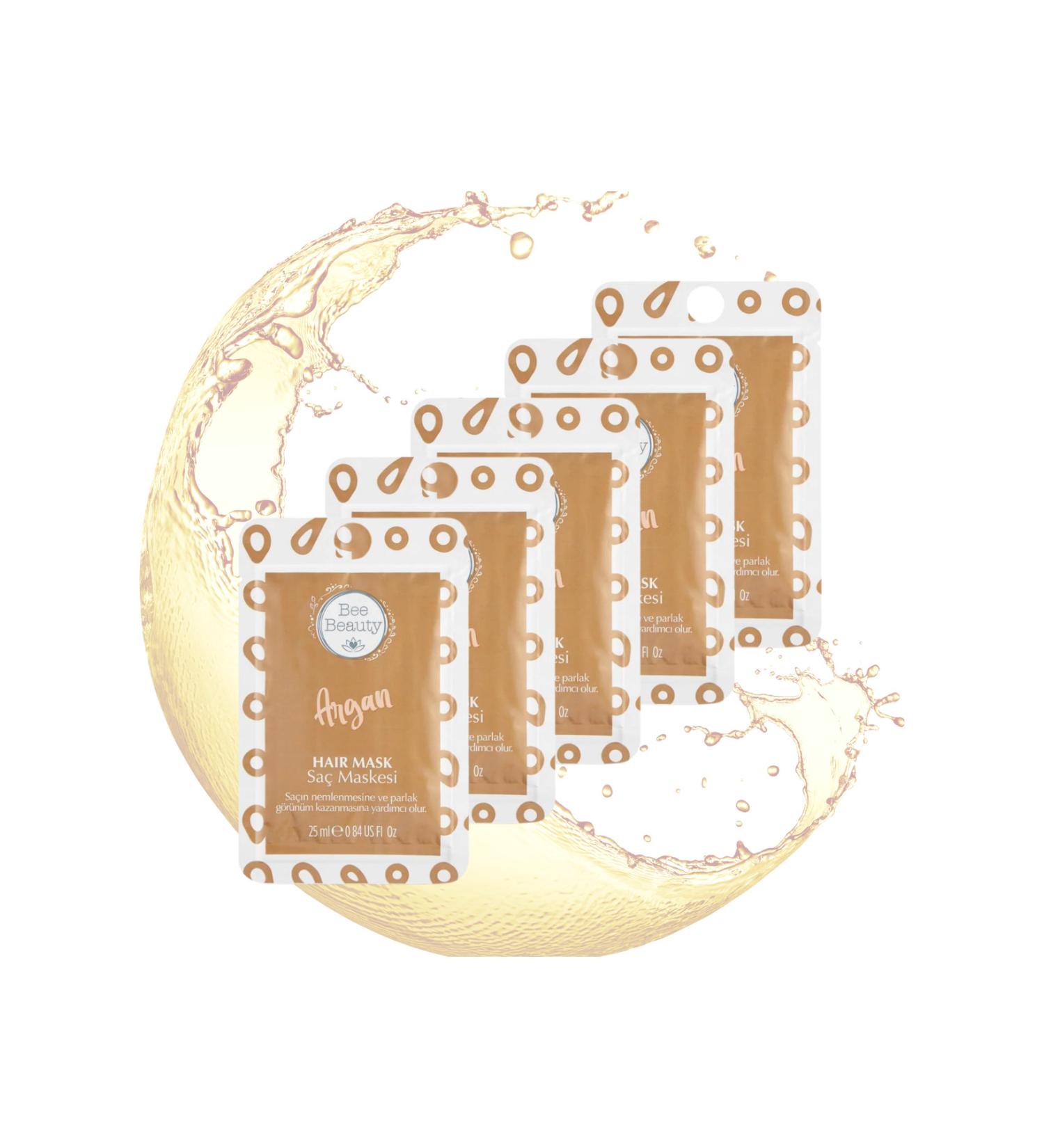 Bee Beauty Argan Hair Mask 25 ml x 5 pieces