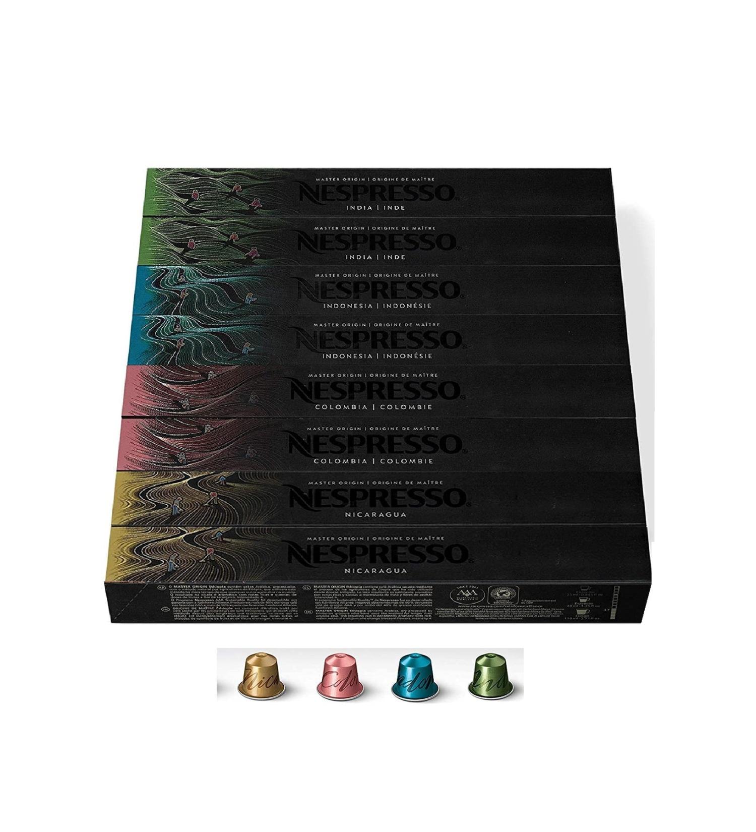 Nespresso Master Origins Collection 8 Boxes 80 Capsules