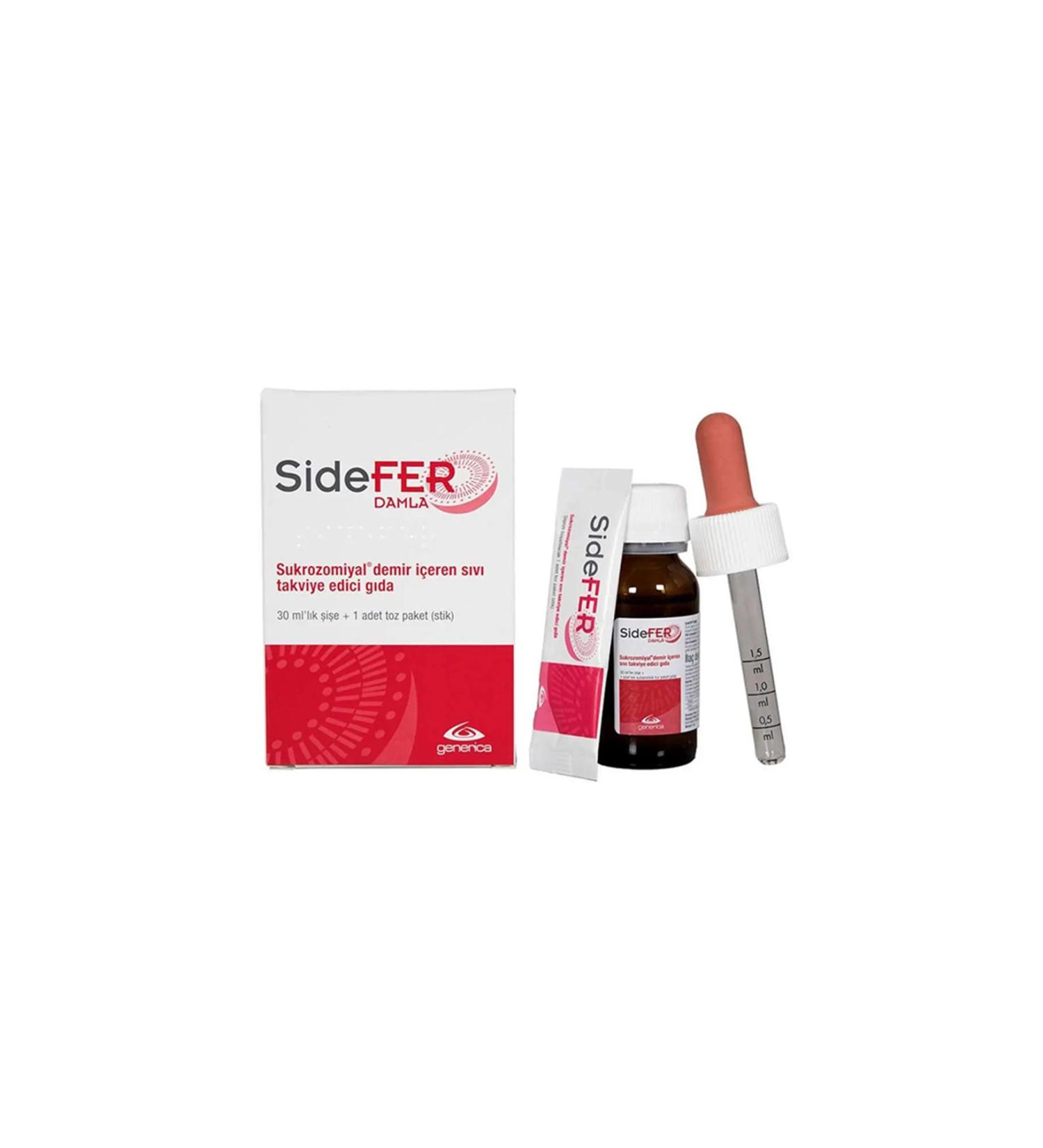 Sidefer Drops 30 ml Bottle 1 Stick