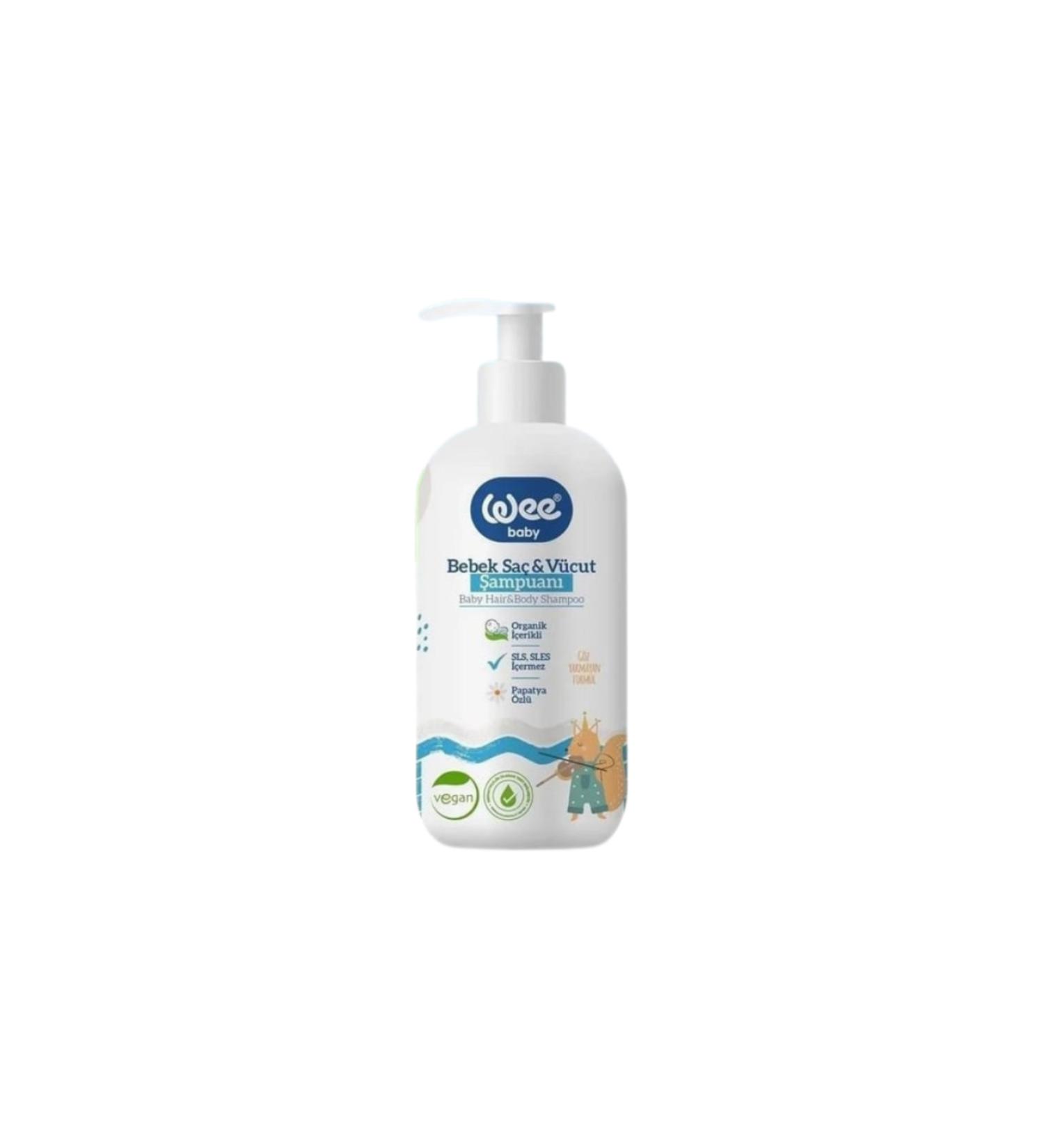 Wee Baby Organic Hair and Body Shampoo 500 ml