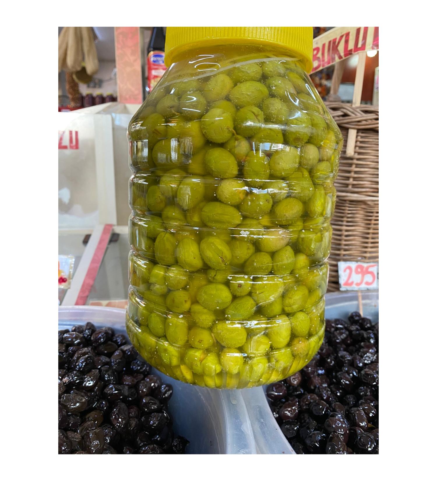 Local Yellow Ulak Green Olives 3.5 Kg - Buy Online on GoSupps.com