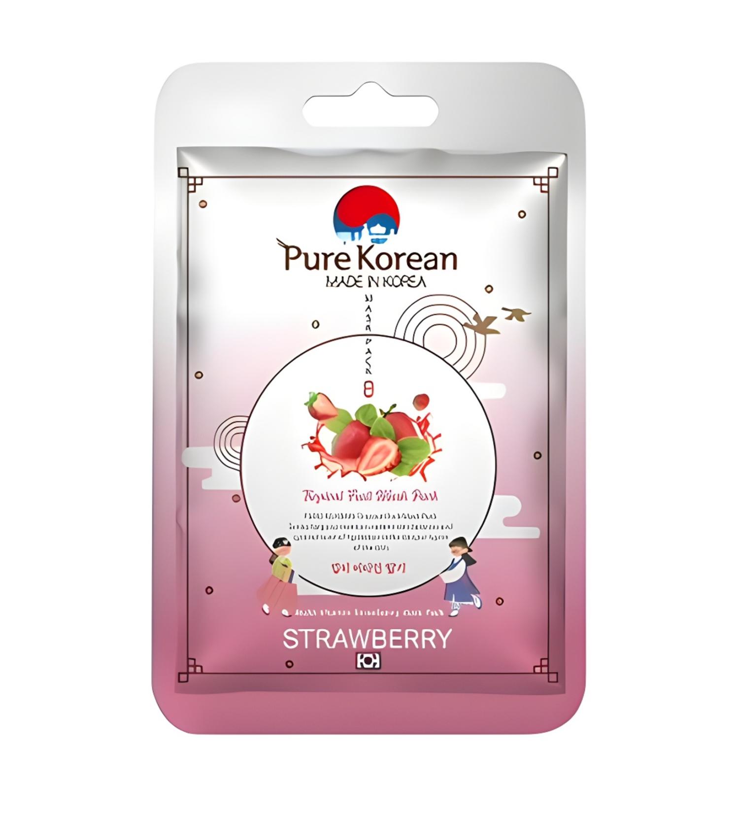 PURE KOREAN Multi-vitamin Strawberry Mask