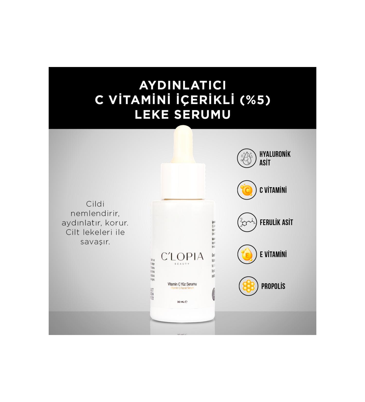C'LOPIA BEAUTY C'lop a Brightening Vitamin C(5%) Anti-Spot Serum 30 ml - Buy Online on GoSupps.com