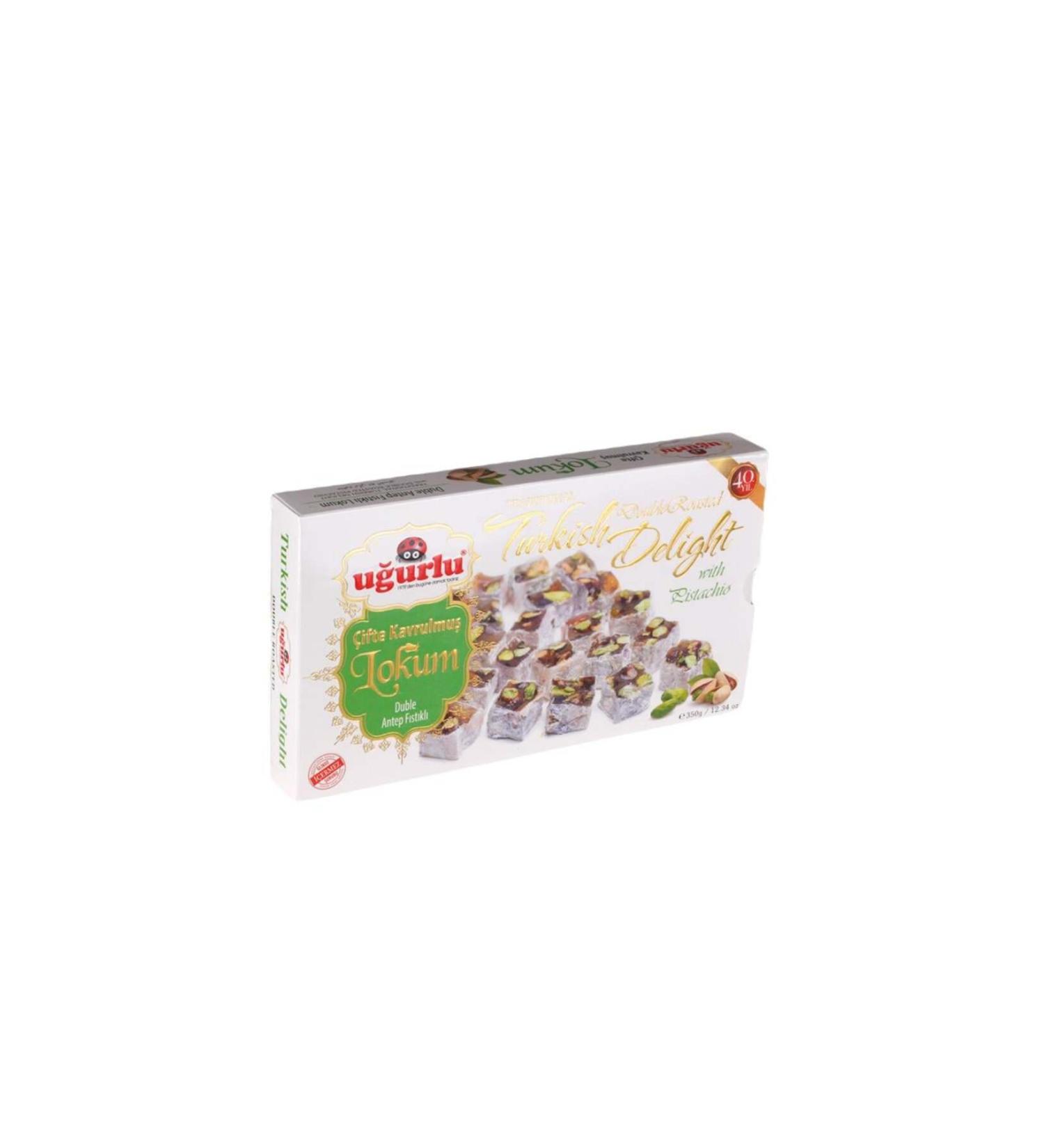 Lucky Double Roasted Double Pistachio Turkish Delight 350g