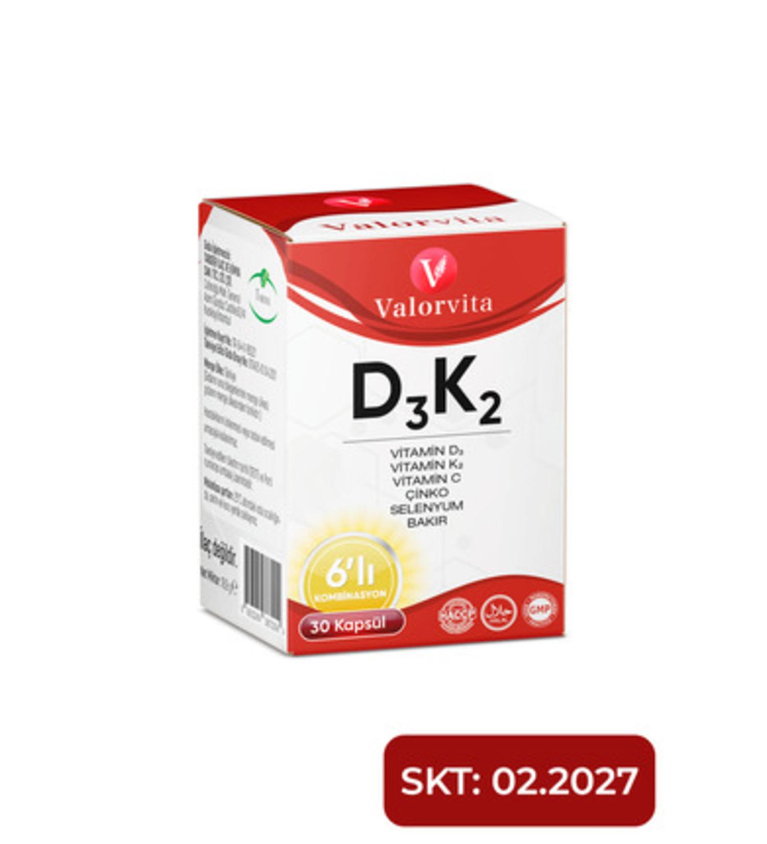 NOVAFACE STD Valorvita D3k2 Vitamin C. Vitamin Classic Containing Zinc Copper Selenium