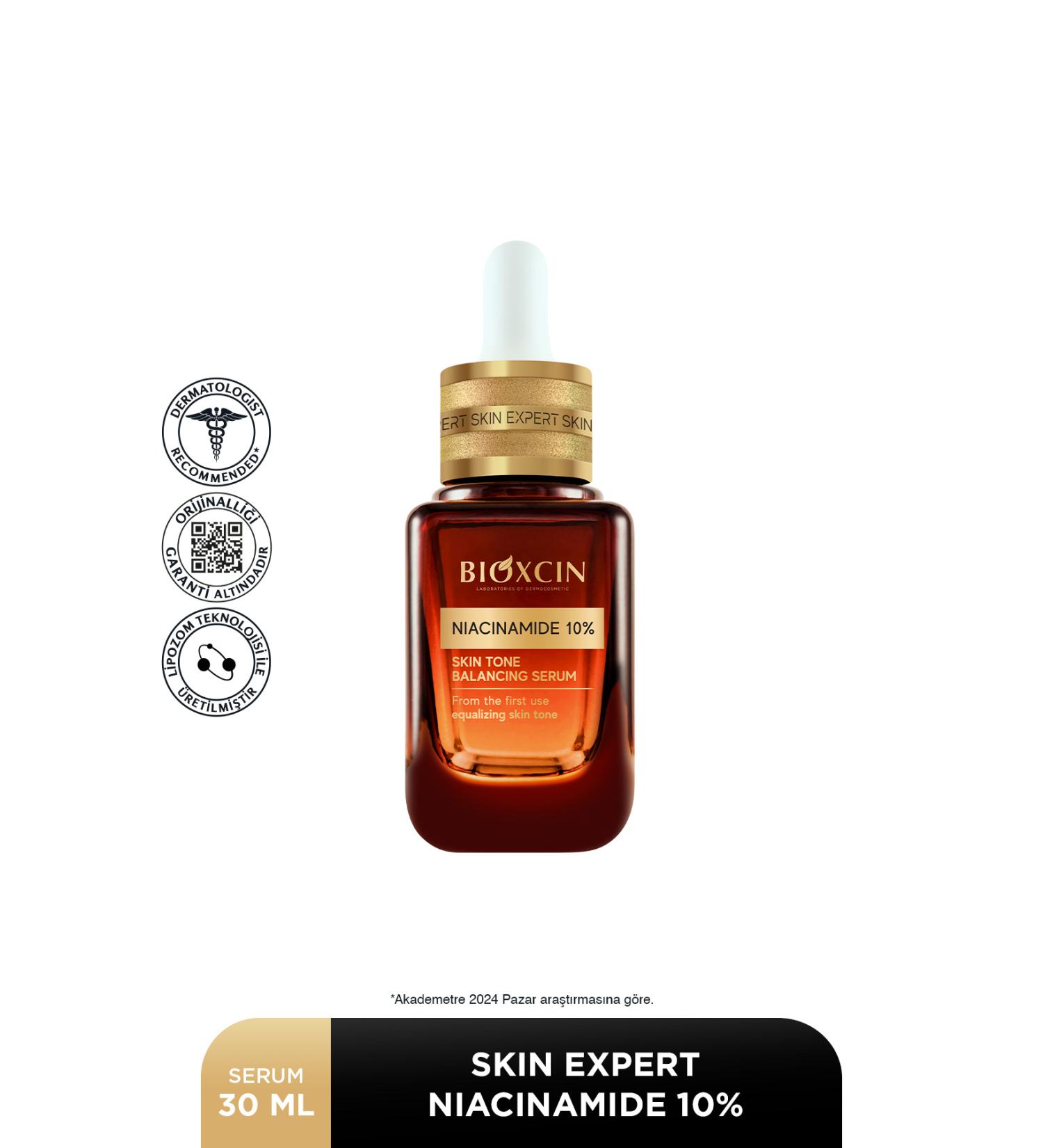 Bioxcin Niacinamide %10 Serum 30 Ml - Panthenol %5 Alpha Arbutin Tone Balancing Face Serum - Buy Online on GoSupps.com