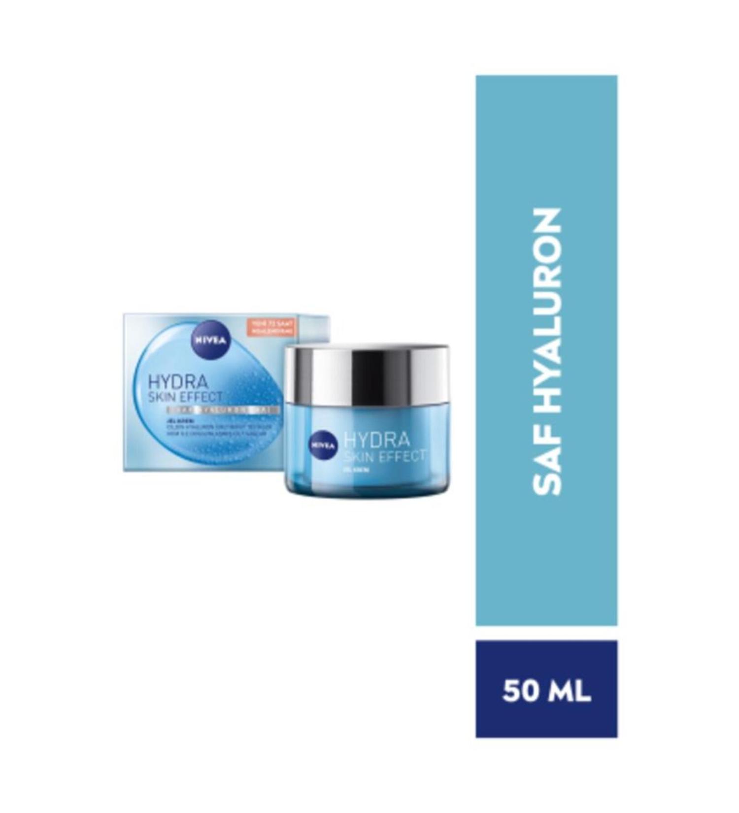 NIVEA Hydra Skin Effect Gel Cream 50ml Pure Hyaluron Moisturizing Plumping Smoothing - Buy Online on GoSupps.com